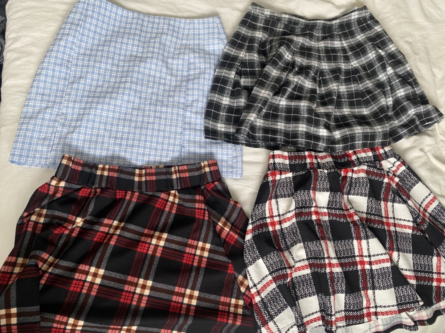 4 Plaid Shein Skirts