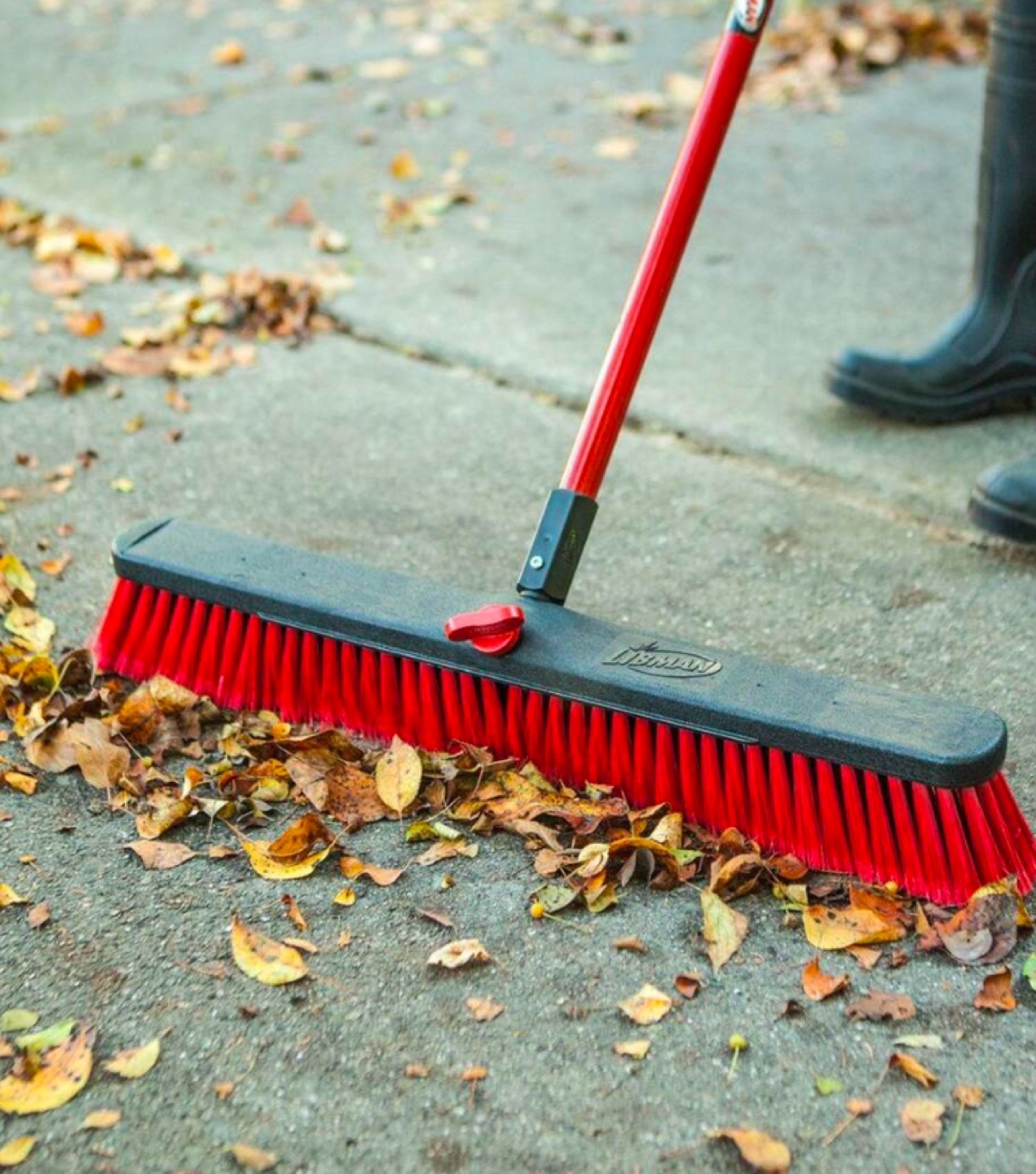 Libman High Power Multi-Surface Push Broom, 24-in