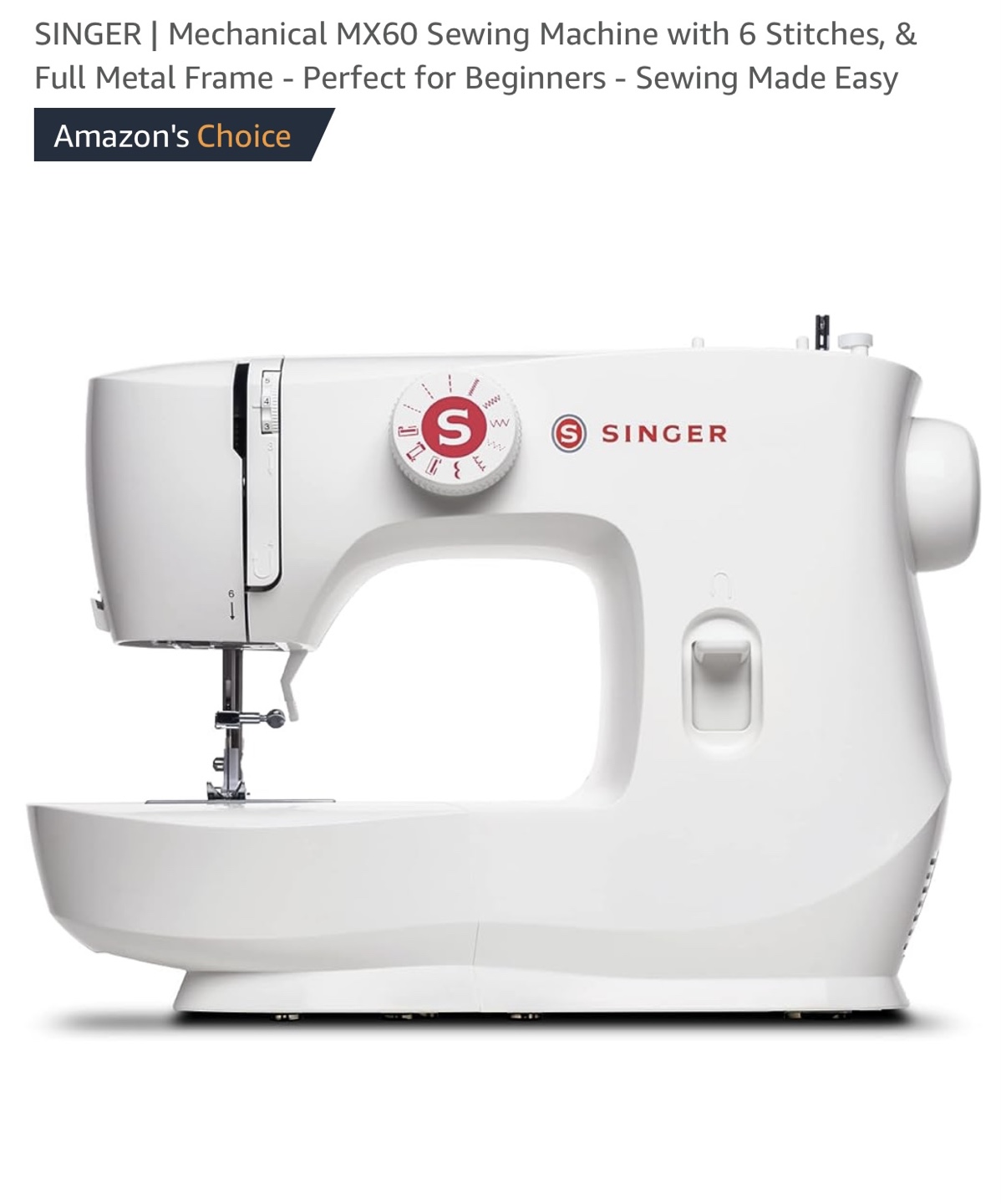 Singer MX60 Sewing Machine