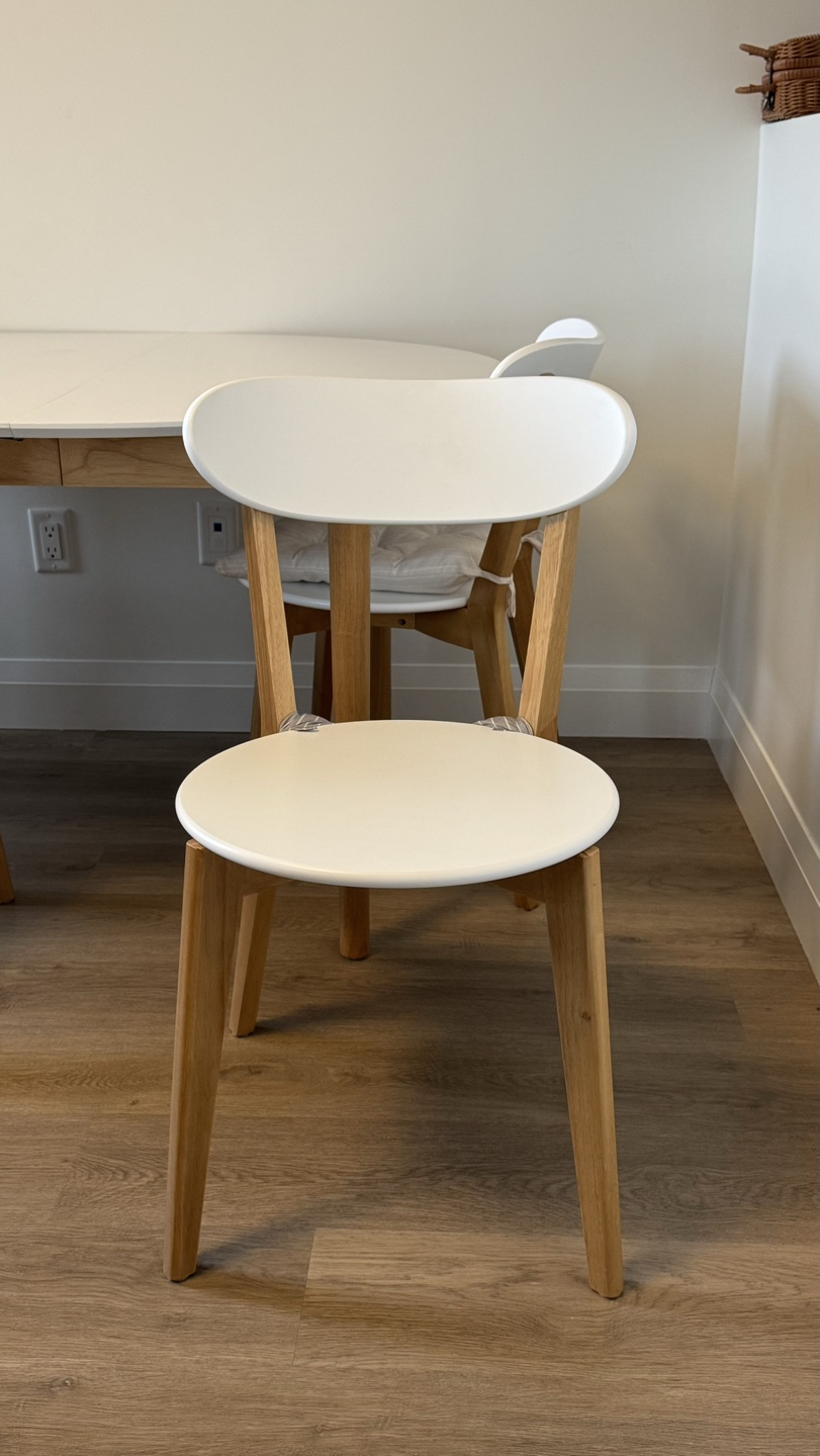 White Dining Table and Chairs Set
