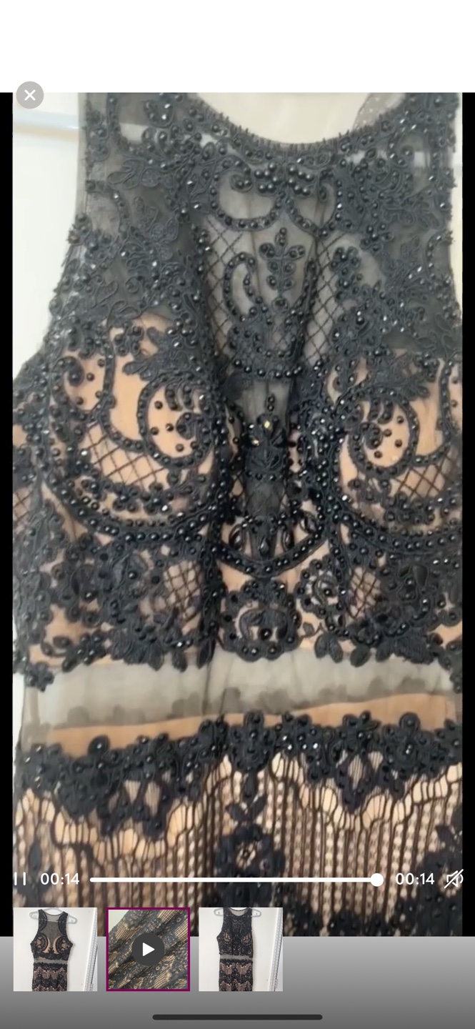 Black Beaded Lace Dress - photo 2