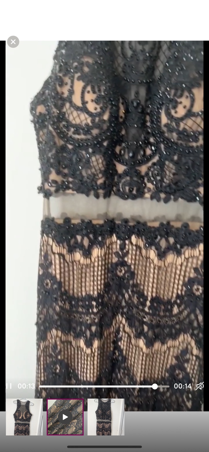 Black Beaded Lace Dress - photo 3