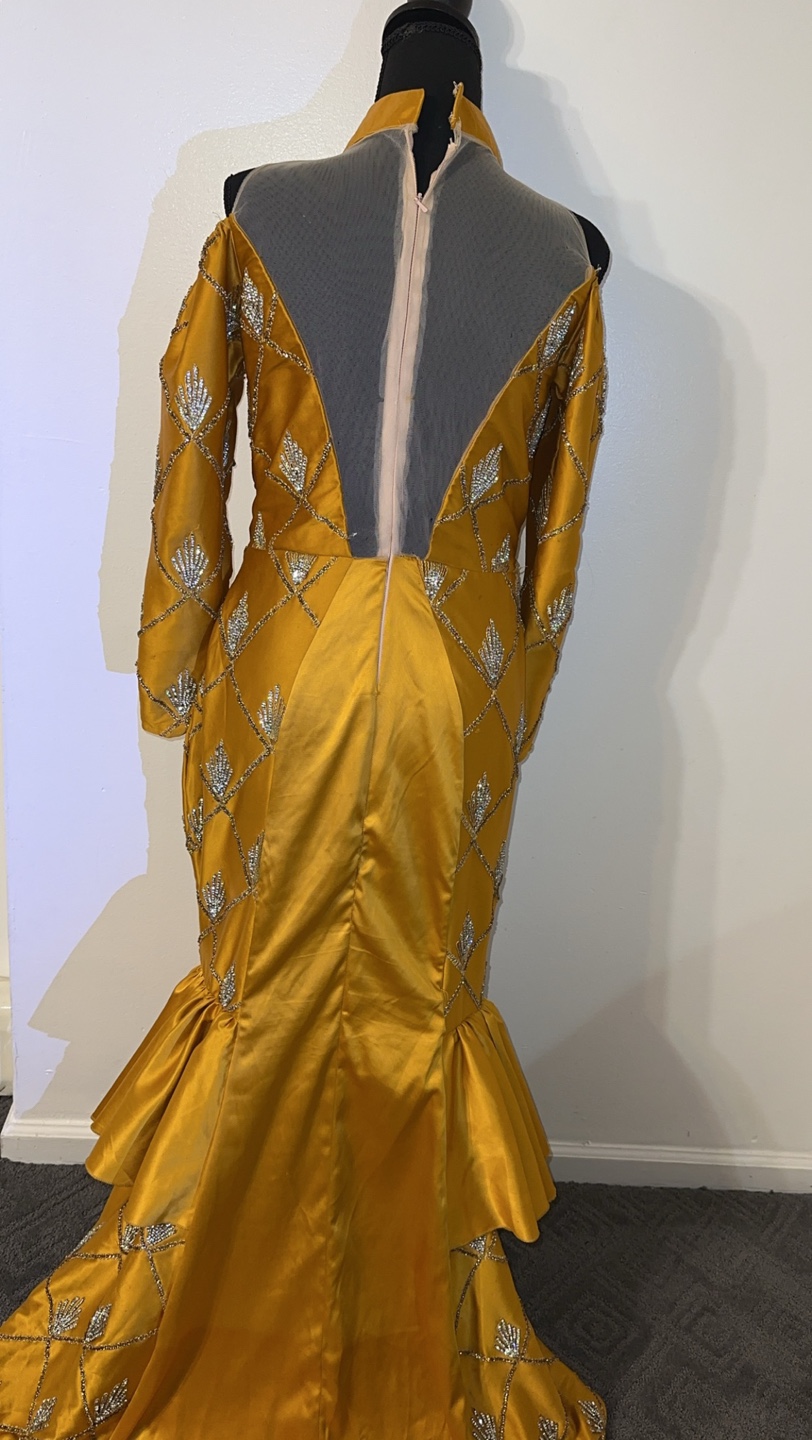 Beaded Yellow  Prom Dress - photo 2