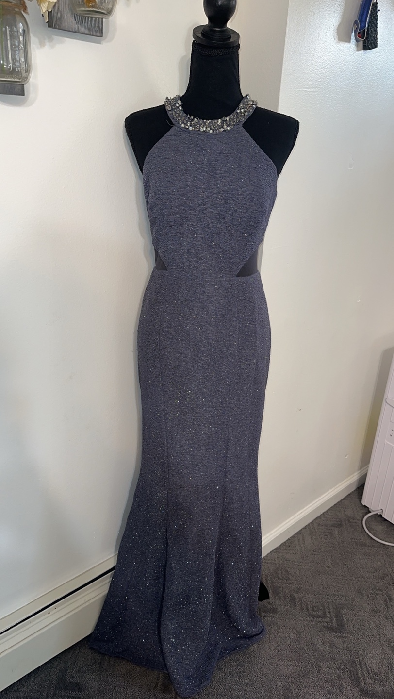 Sparkly  halter evening dress - photo 5
