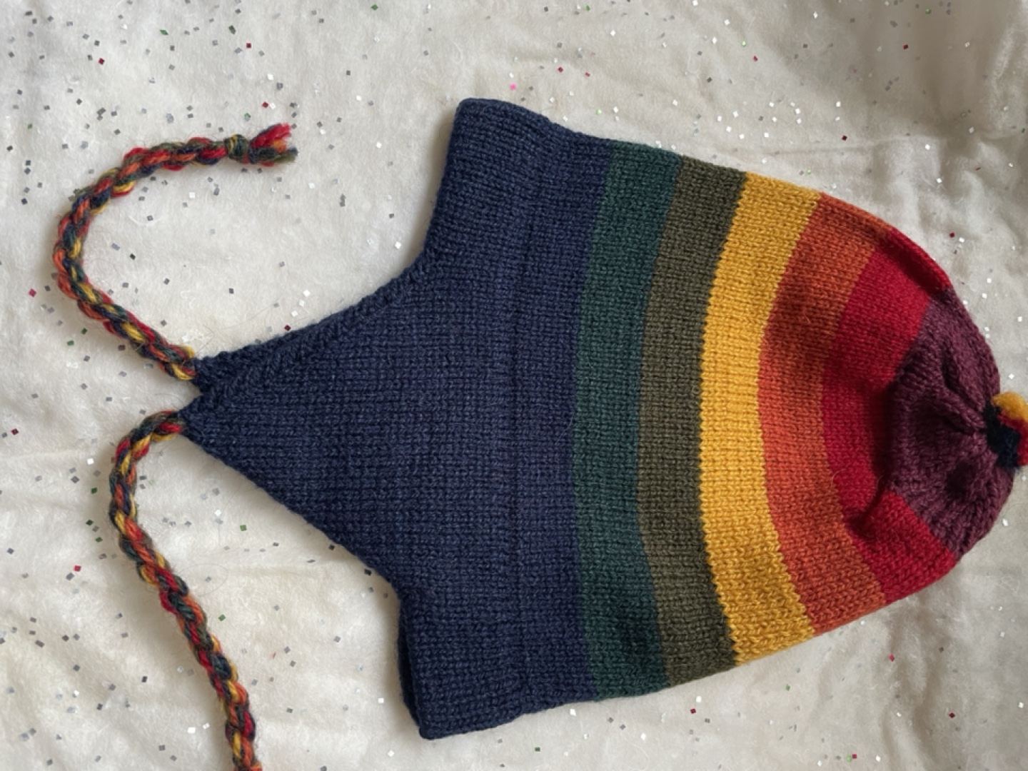 Hand Knit Wool Toque with Ear Flaps - photo 2