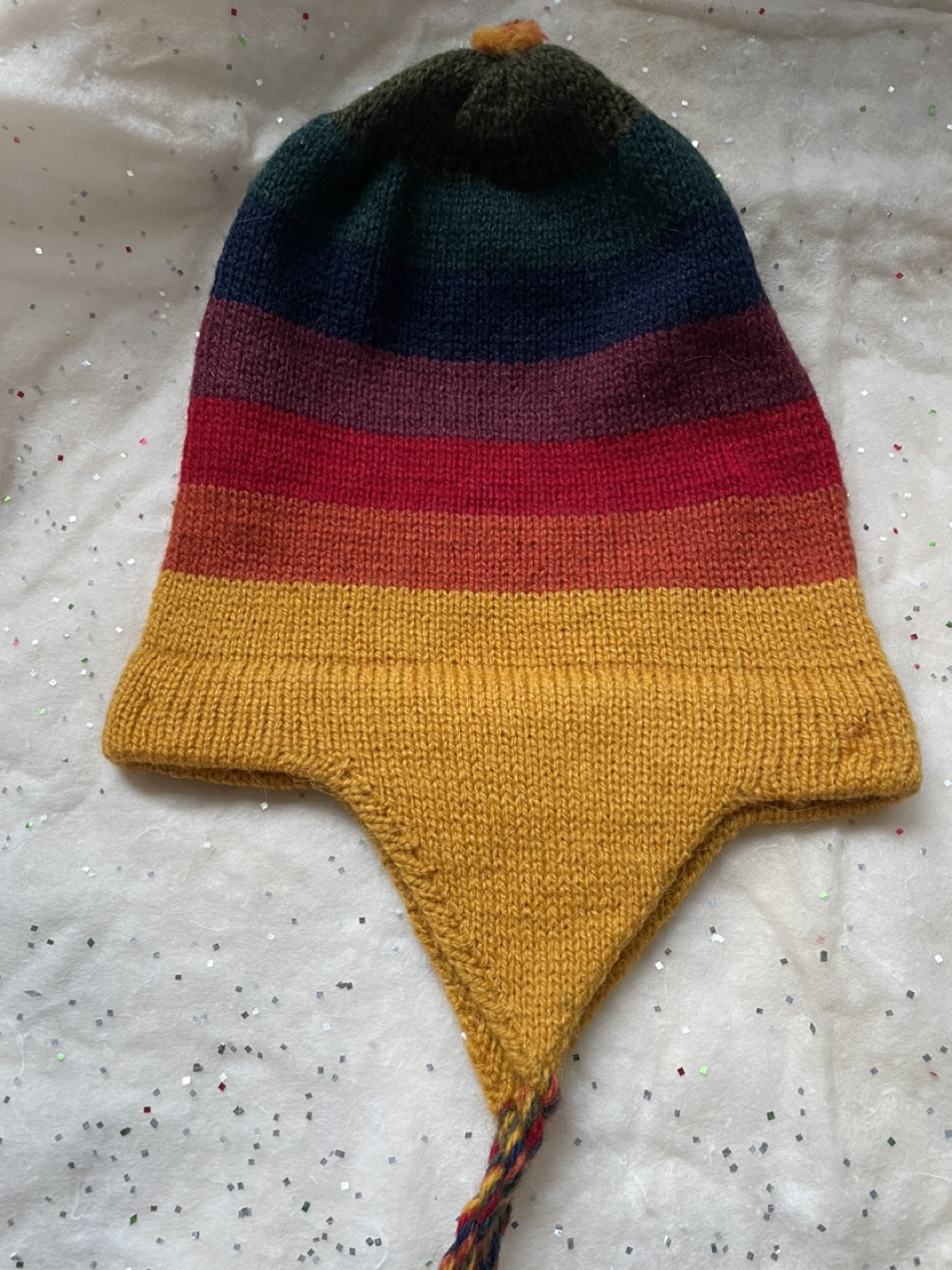Hand Knit Wool Toque with Ear Flaps - photo 5