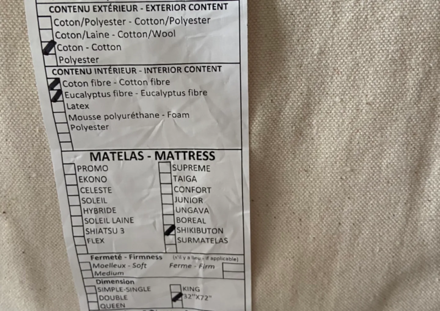 COTTON SHIKIBUTON JAPANESE FUTON MATTRESS image indicator(3)