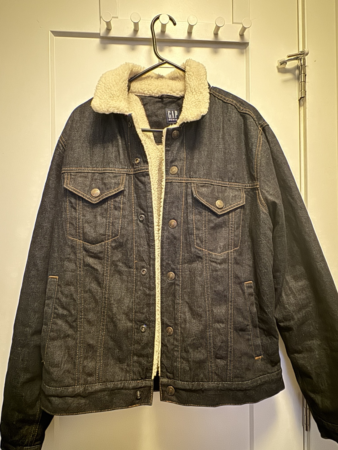 Gap Denim Jacket with Sherpa Lining