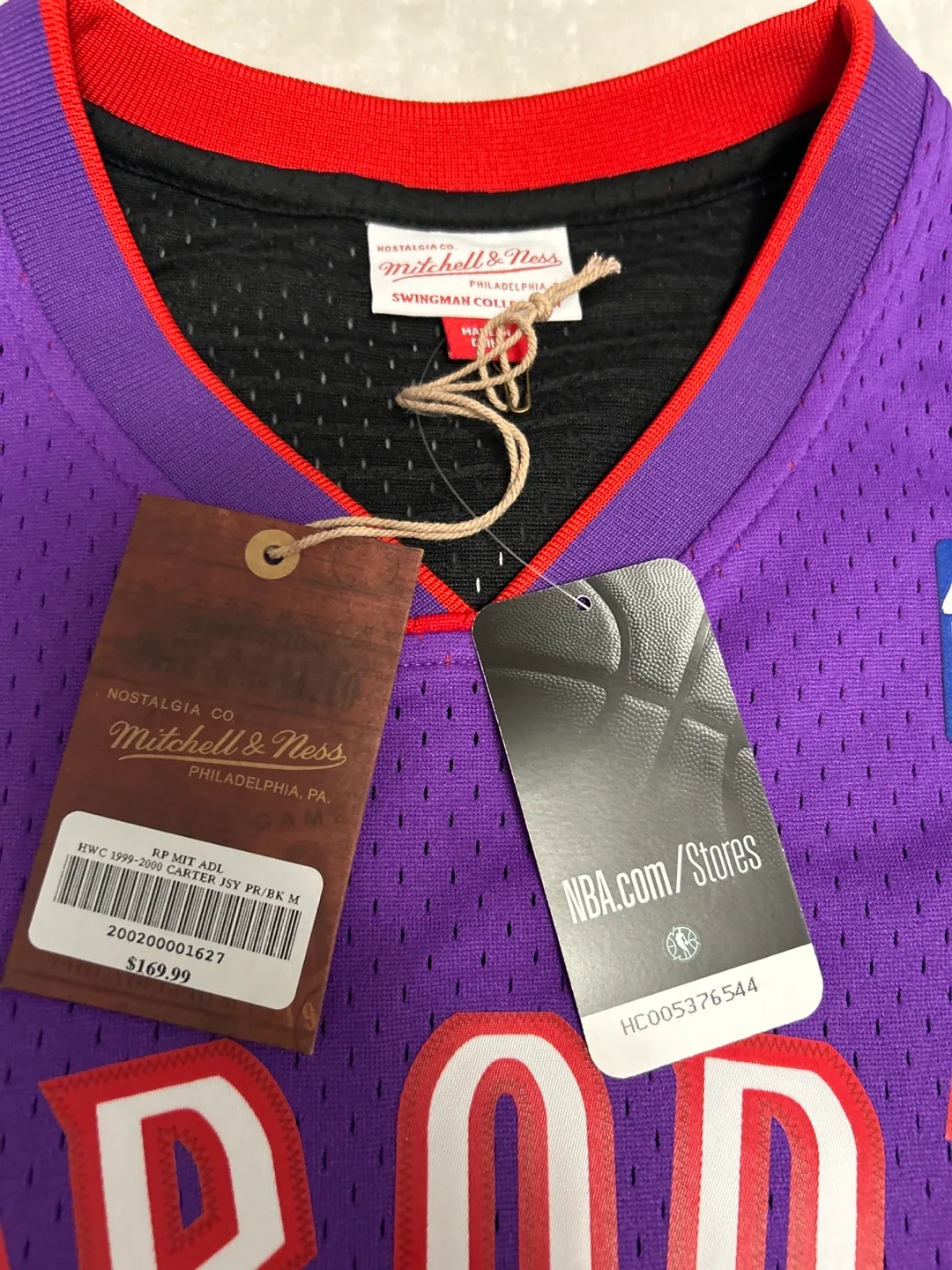 Toronto Raptors Vince Carter Hardwood Classics Jersey Size M image indicator(3)