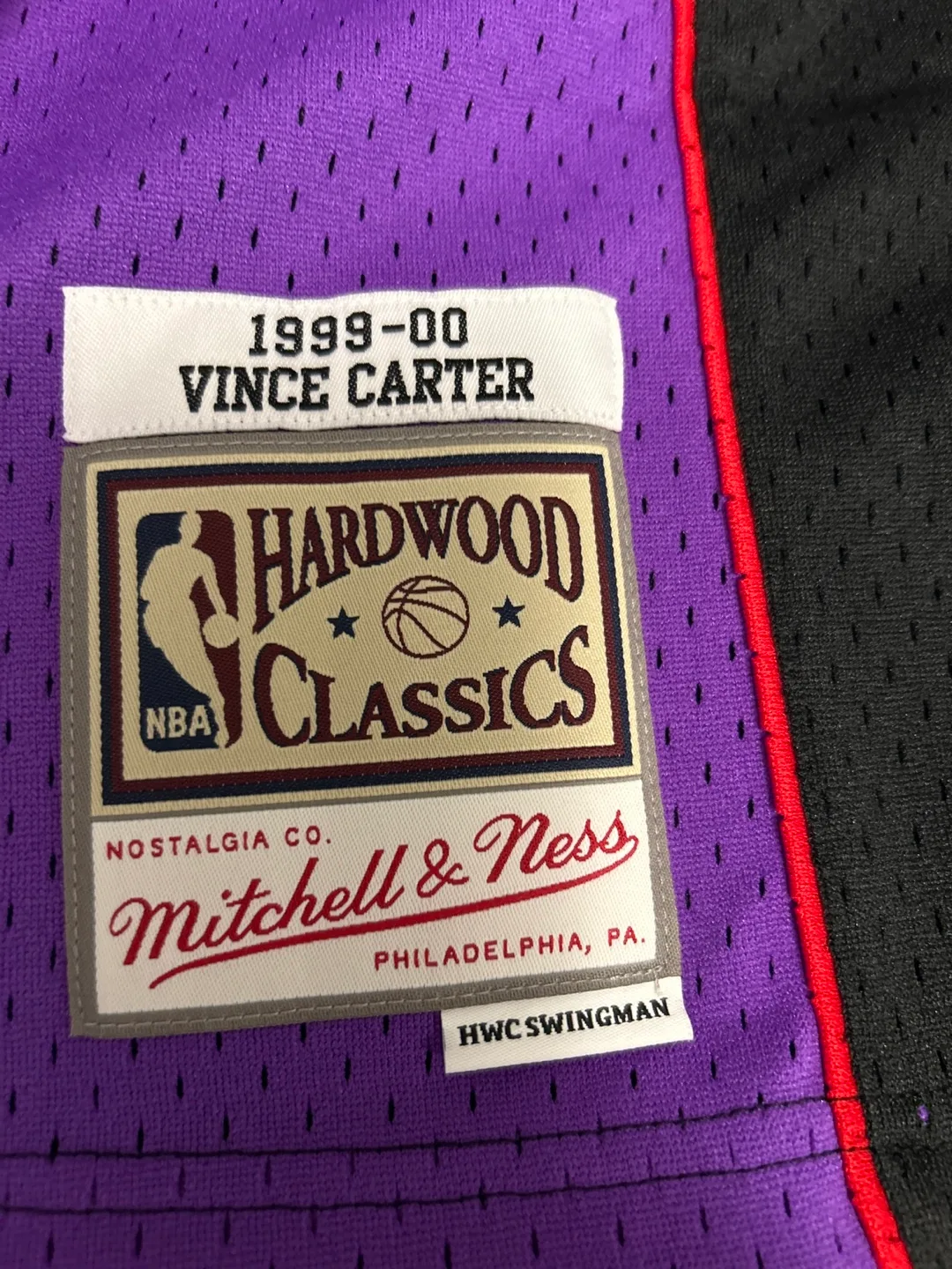 Toronto Raptors Vince Carter Hardwood Classics Jersey Size M image indicator(5)