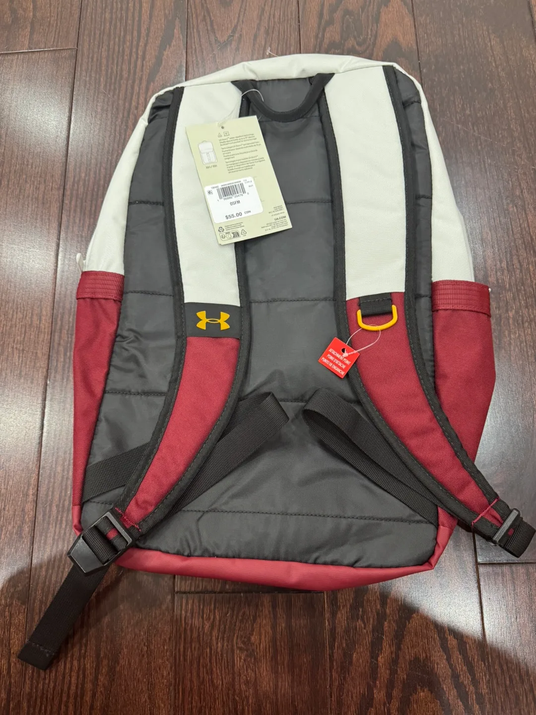 UNDER ARMOUR BACKPACK WITH 15 INCHES LAPTOP SLEEVE NEW image indicator(3)