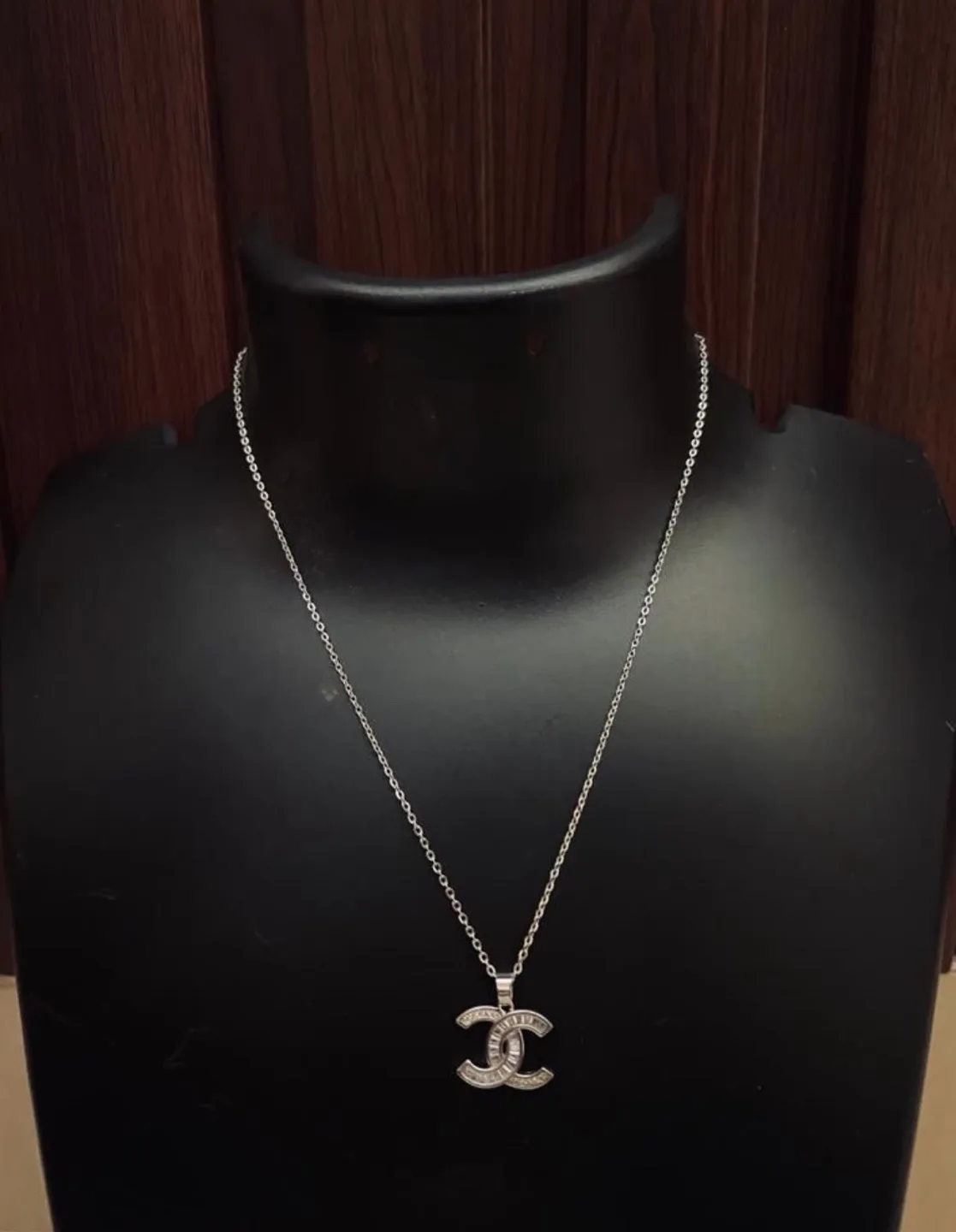 Silver CC Necklace thumbnail