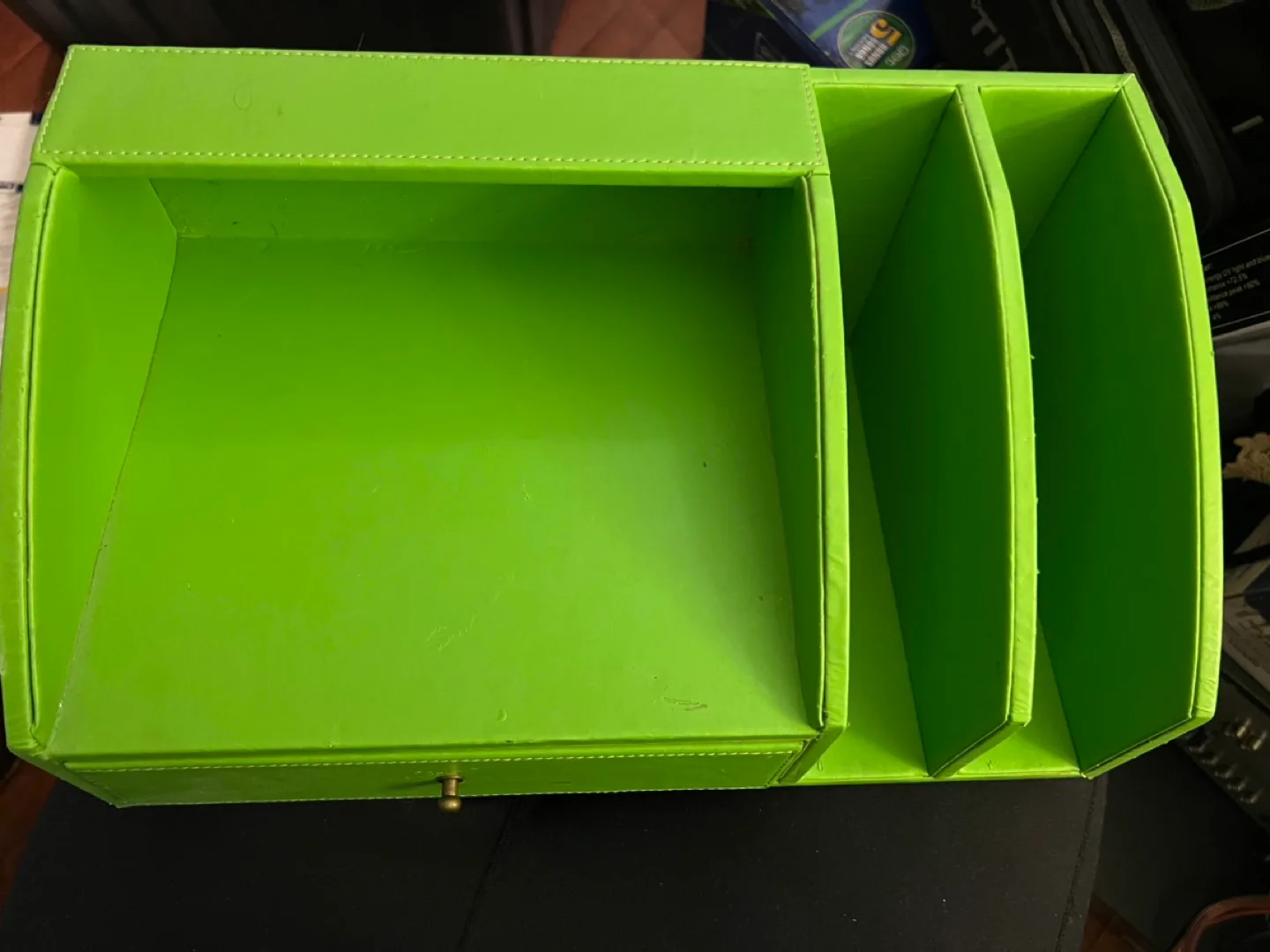 Green Desk Organizer with Drawer image indicator(2)