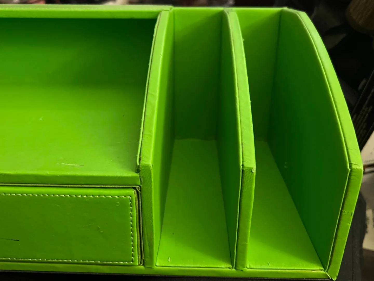 Green Desk Organizer with Drawer image indicator(3)