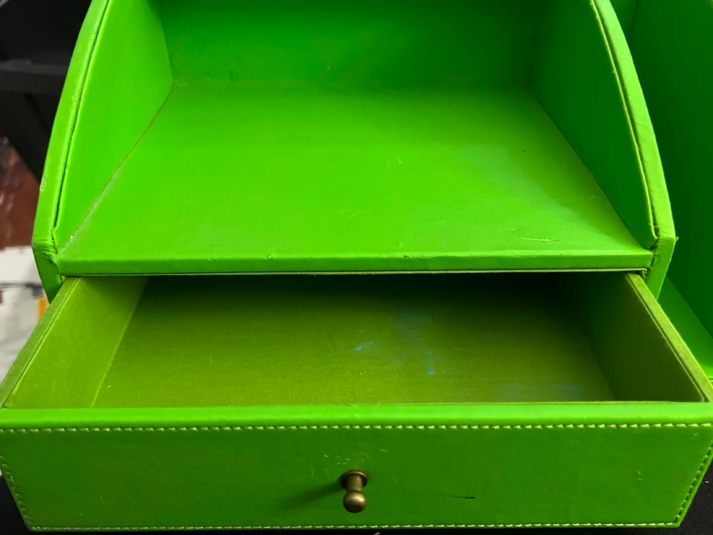 Green Desk Organizer with Drawer image indicator(5)