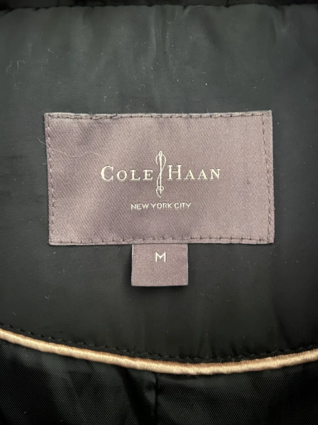 Cole Haan Black Mid-Lengthy Puffer Coat image indicator(3)