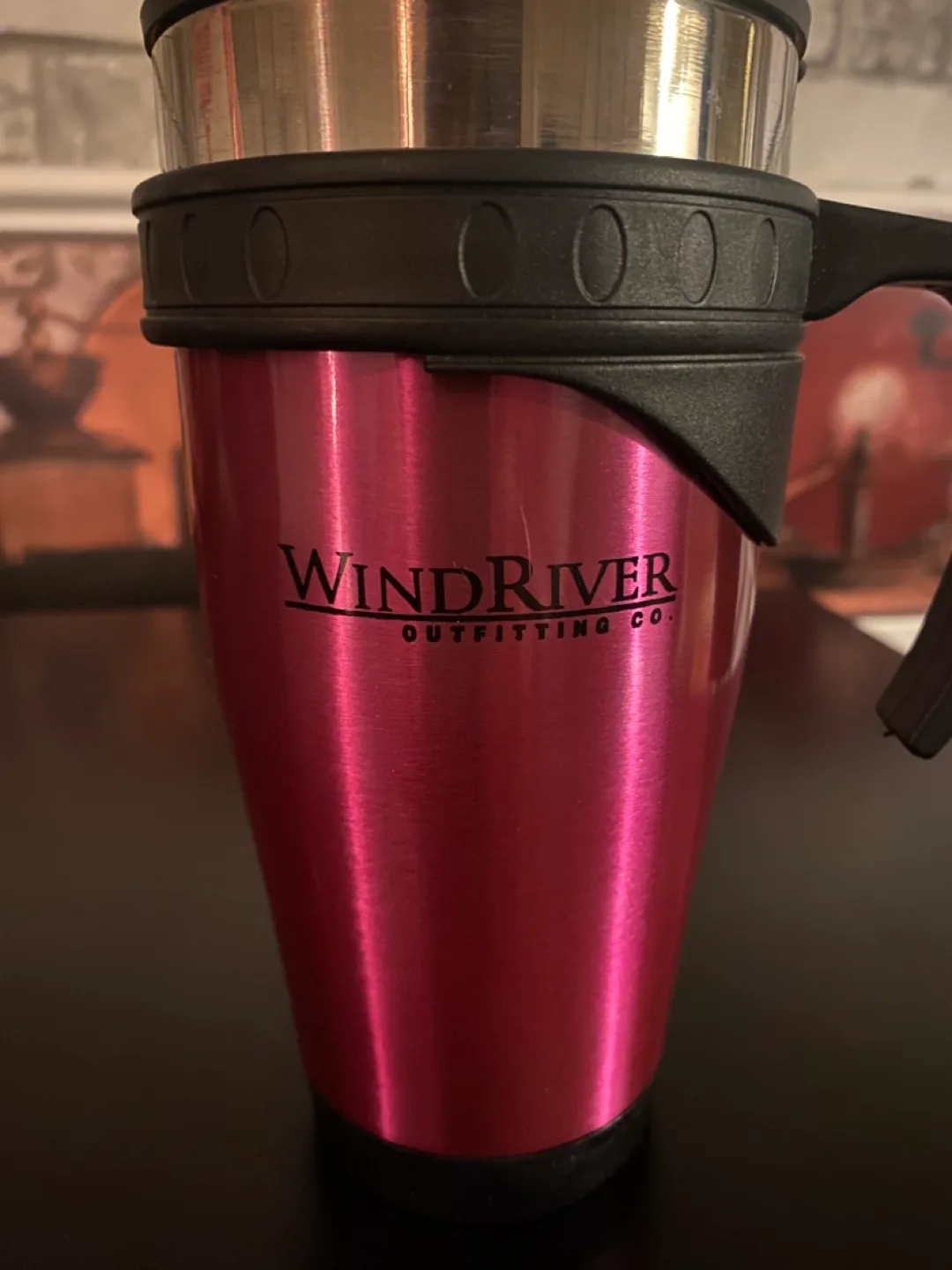 NEW!! WindRiver Outfitting Co. Travel Mug image indicator(2)