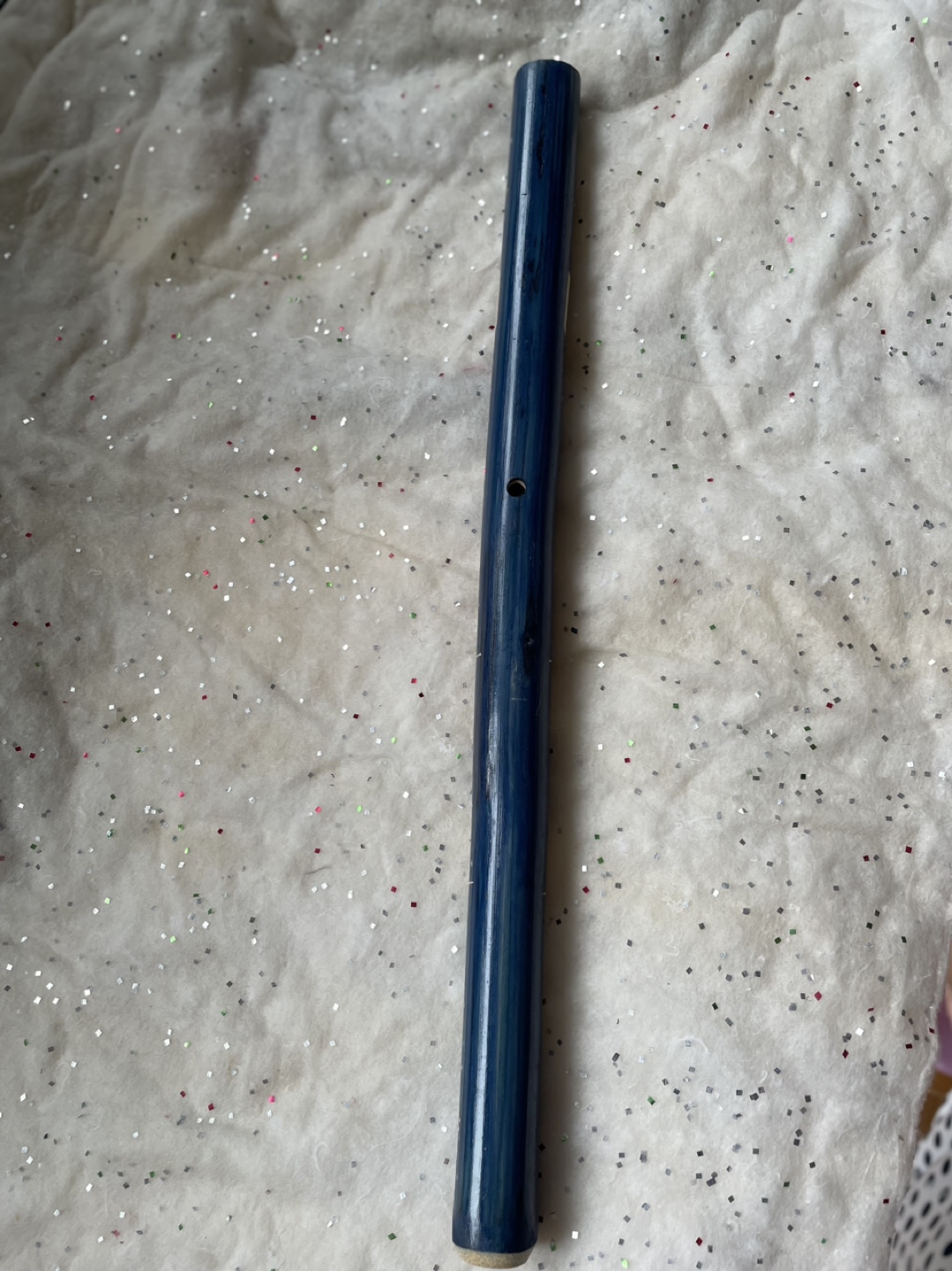 Hand-painted wooden flute - photo 3