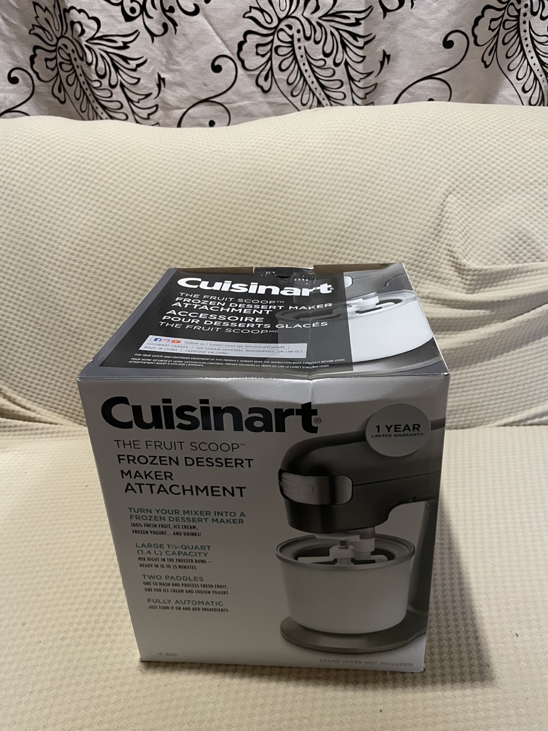 Cuisinart Stand Mixer with Frozen Dessert Maker Attachment - photo 3