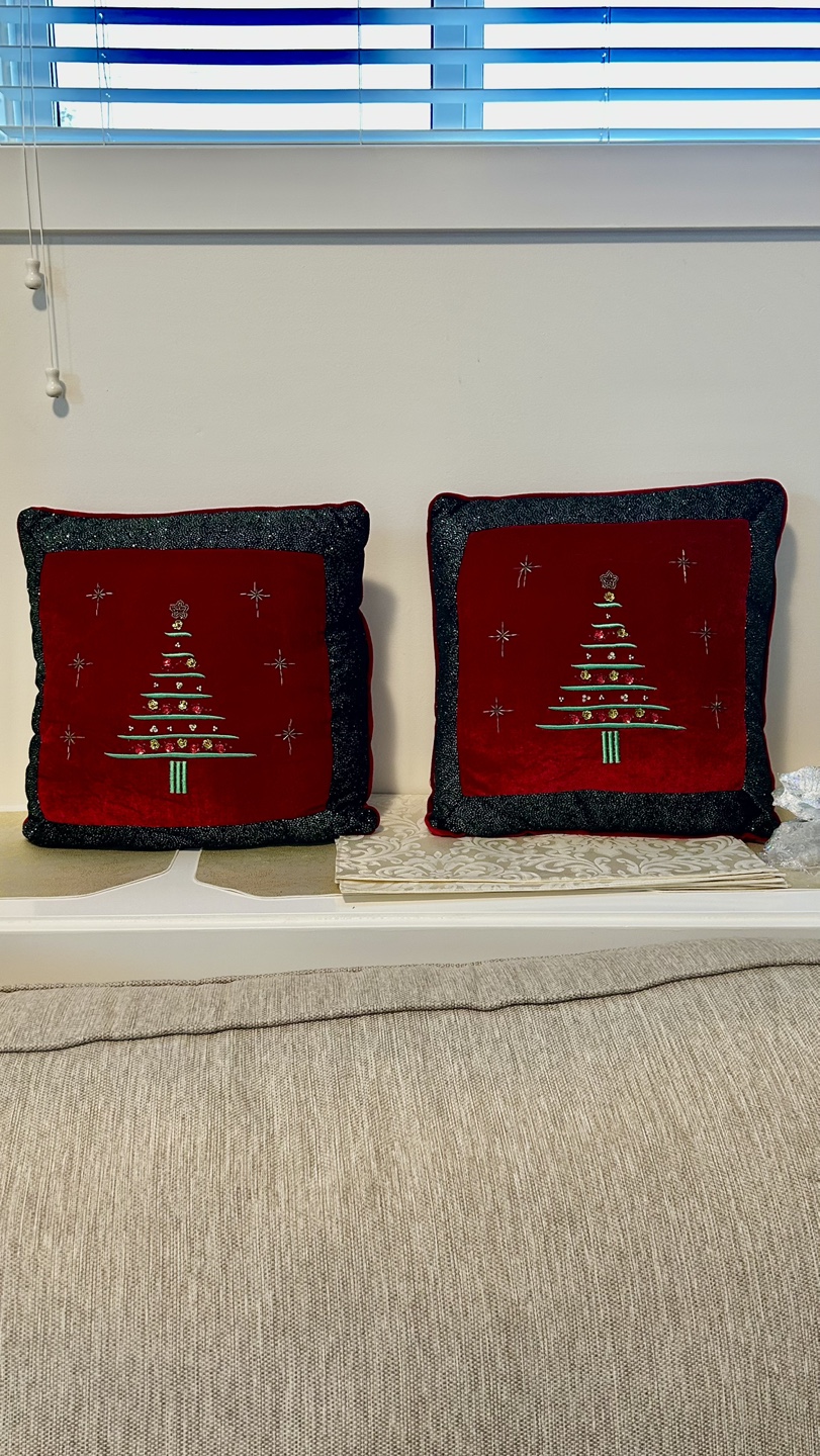 Set of new lovely matching Christmas cushions