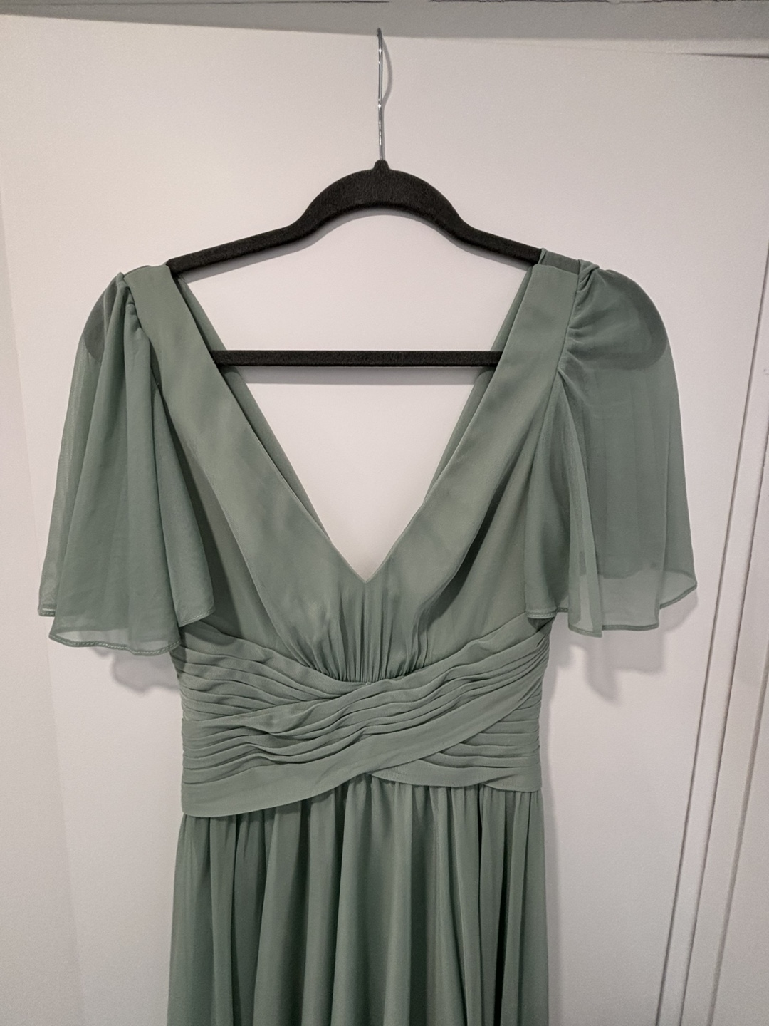 DB Studio Celebrate Green Chiffon Dress Size 0 - photo 2