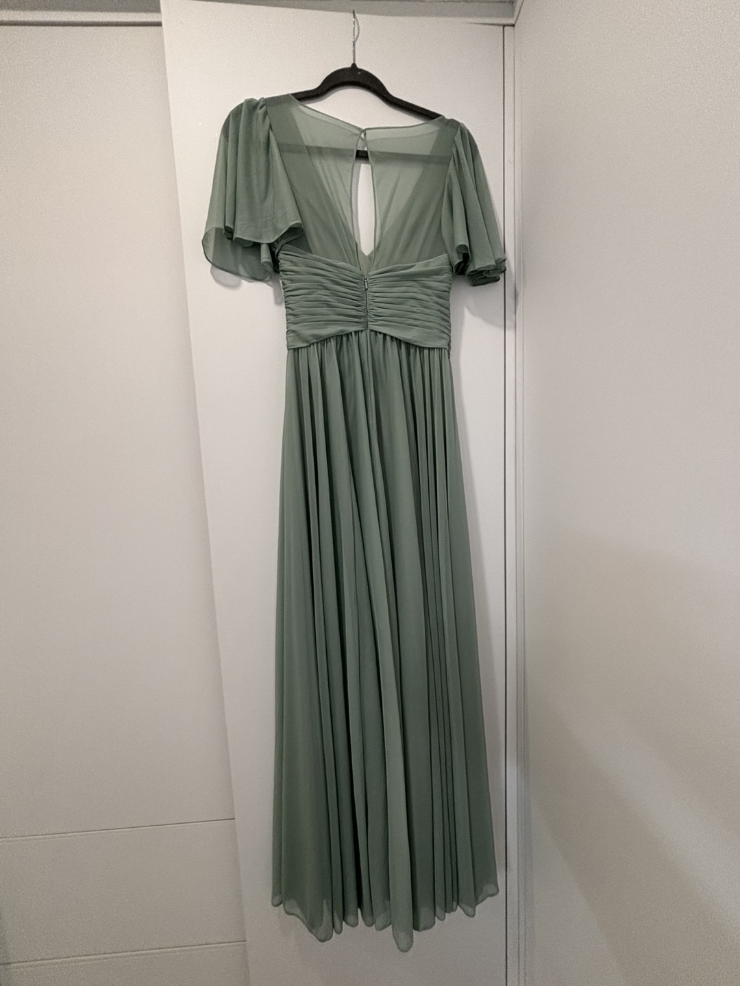 DB Studio Celebrate Green Chiffon Dress Size 0 - photo 3