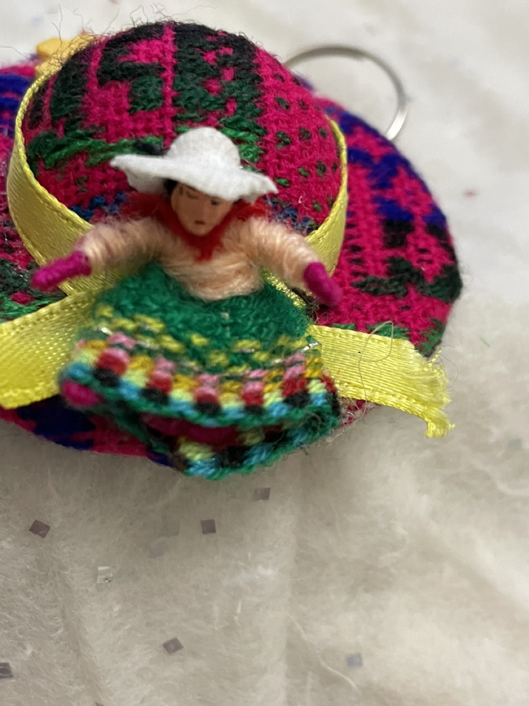 Set of 5 Peruvian Woven Doll Keychains