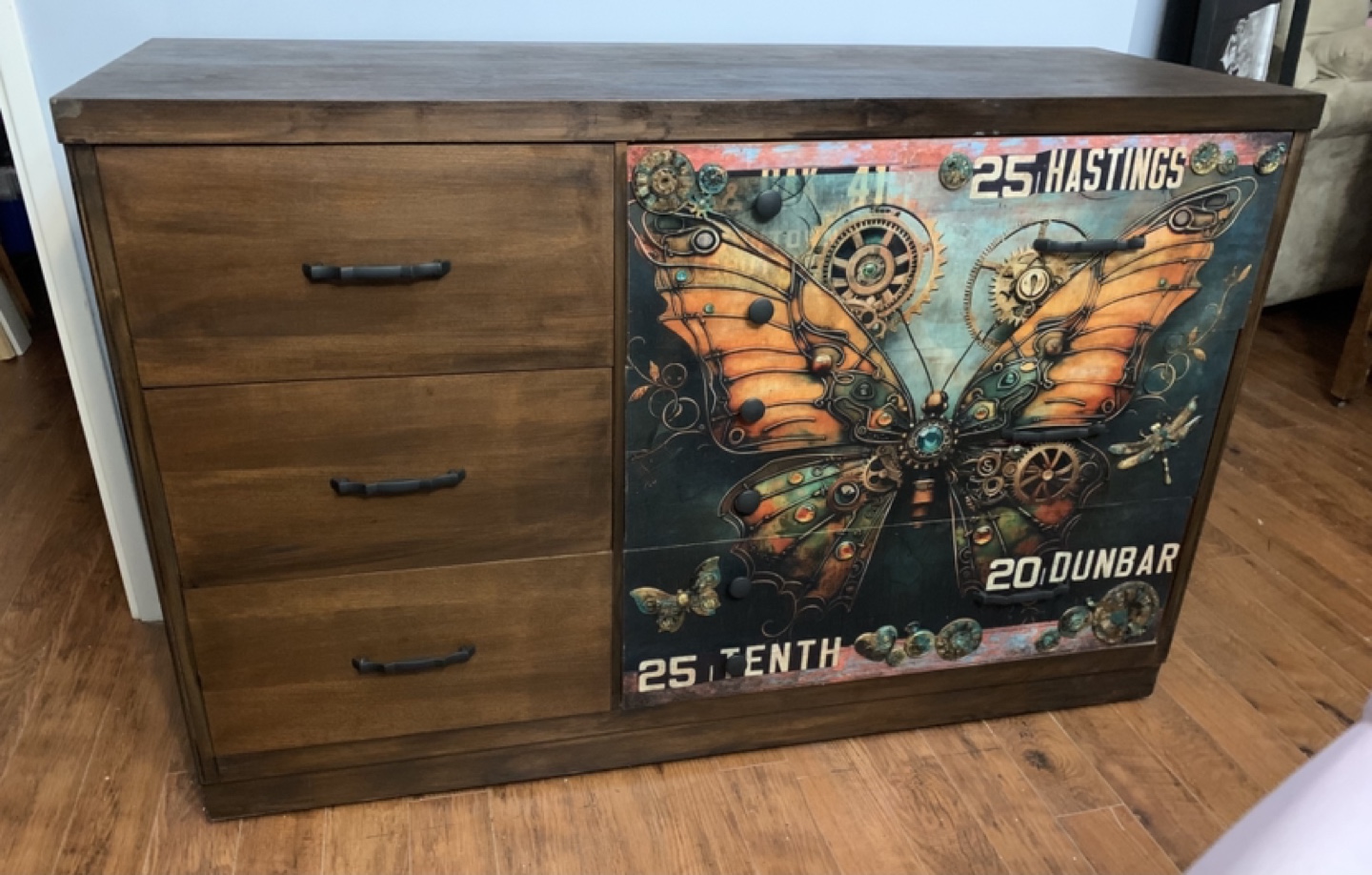 Steampunk Butterfly Cabinet