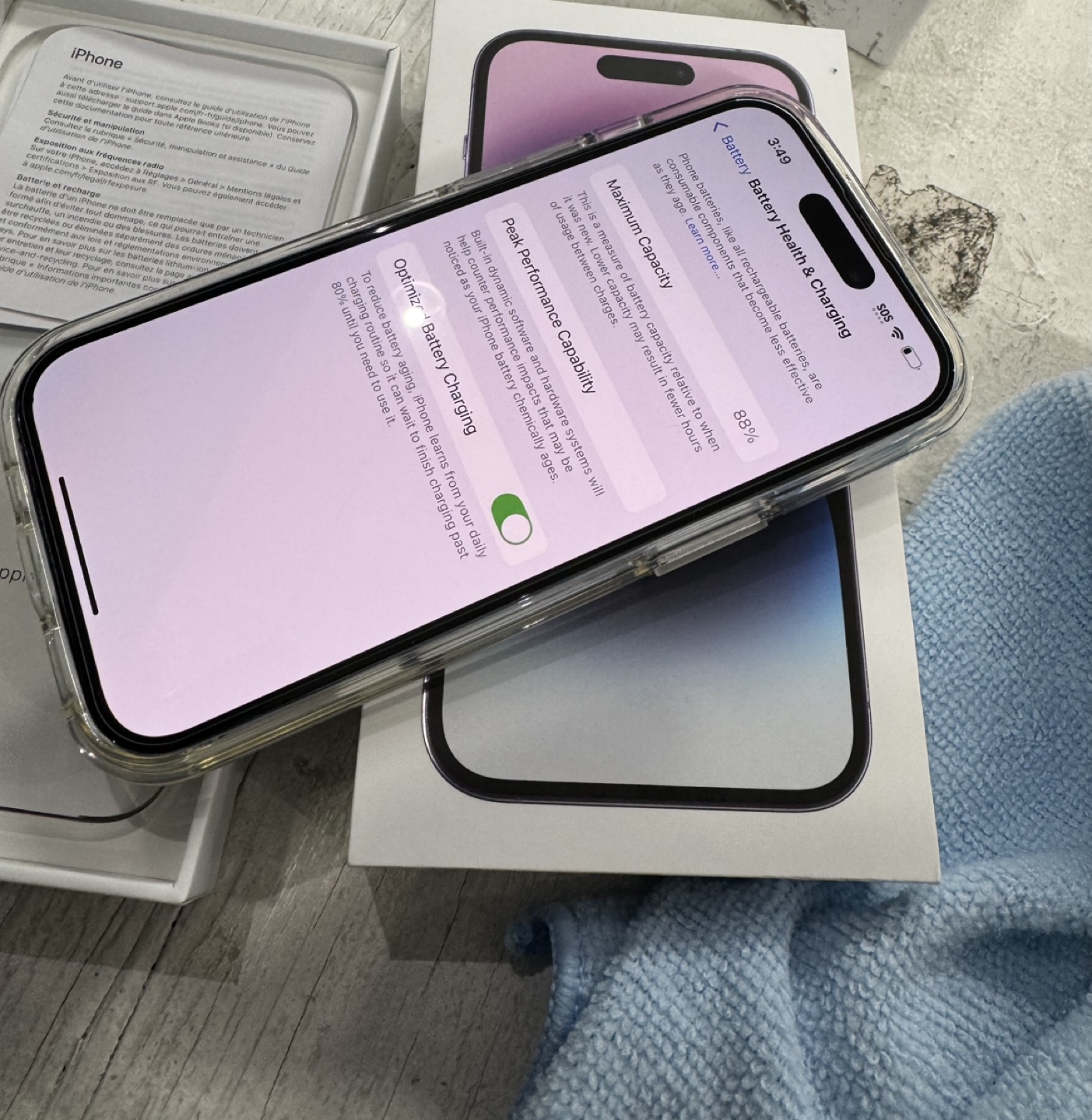 iPhone 14 Pro PERFECT purple - photo 3