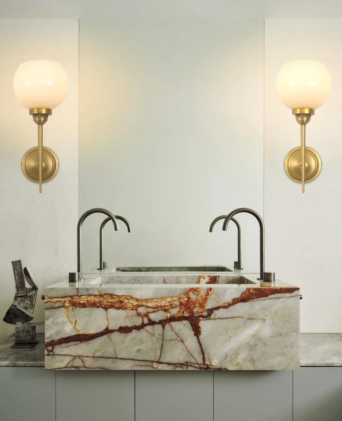 Cordless Rechargeable Wall Sconces Set of 2 image indicator(2)