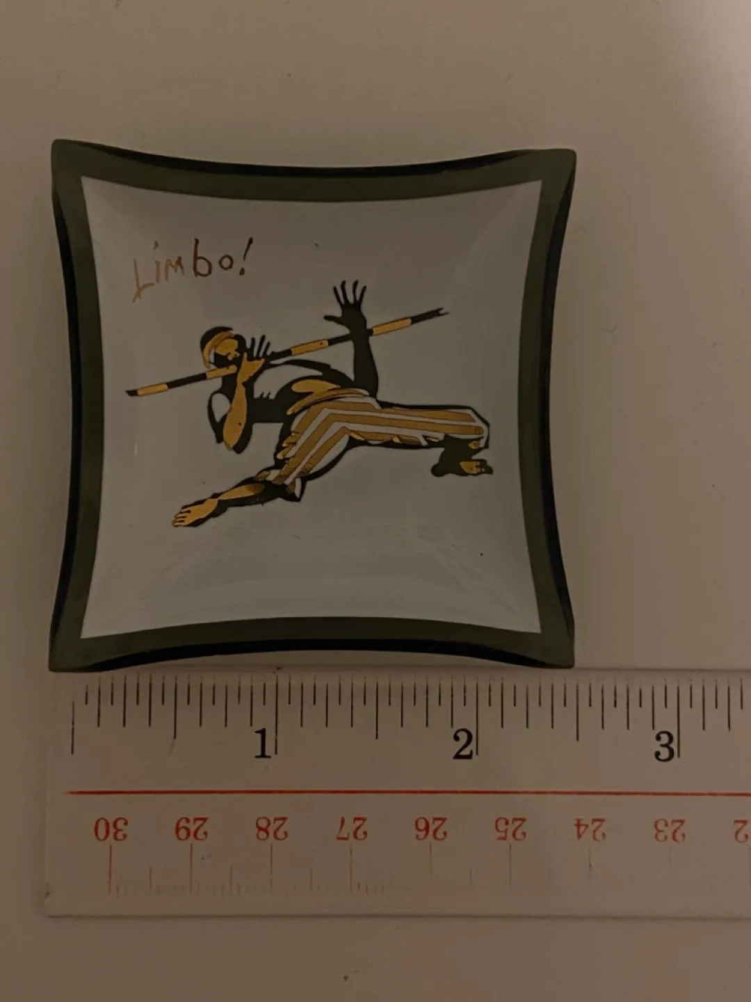 Vintage Square Mini Decorative Ashtray Plates Set image indicator(2)