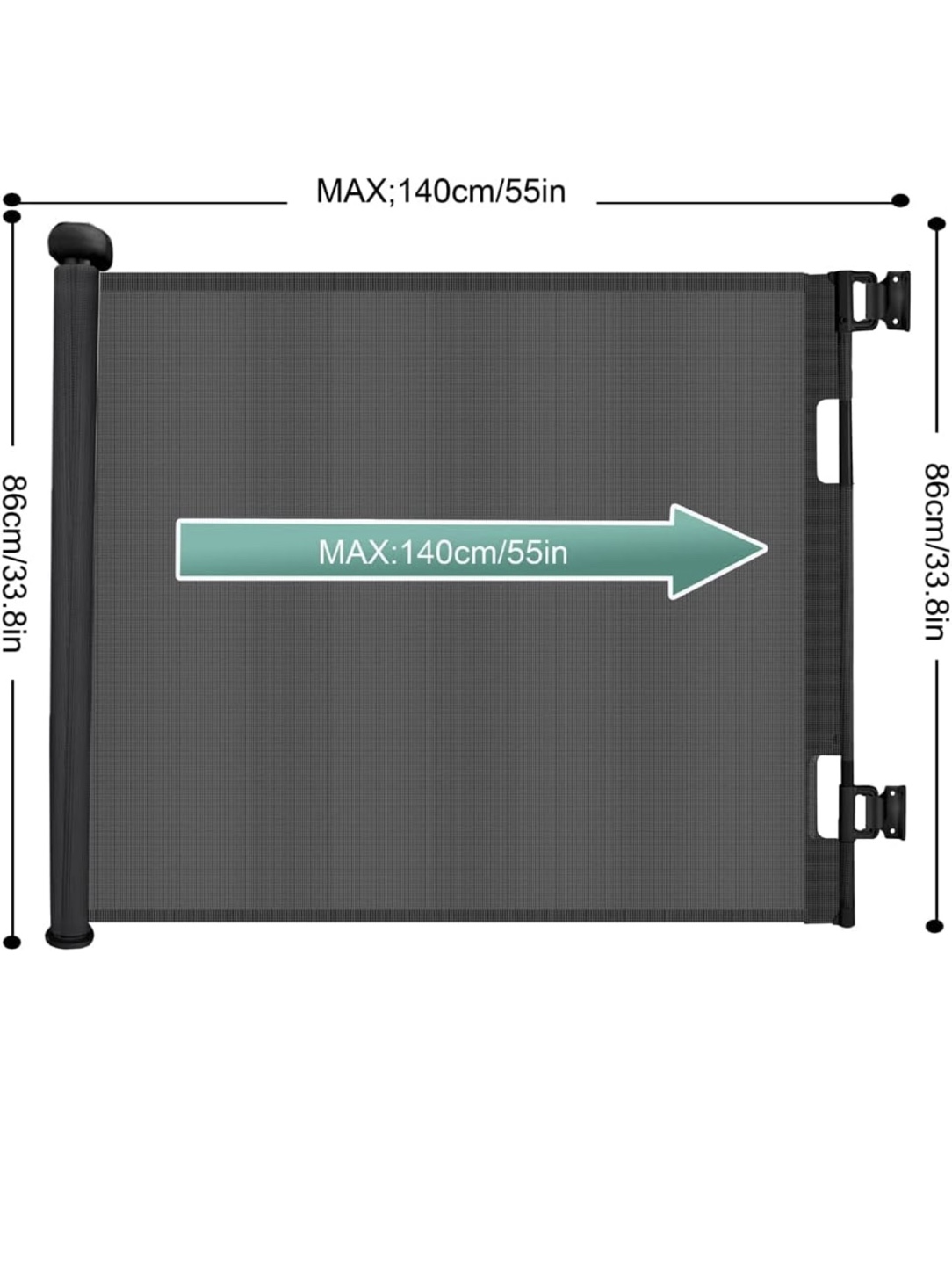Extra Wide Retractable Pet/Baby Gate - photo 2