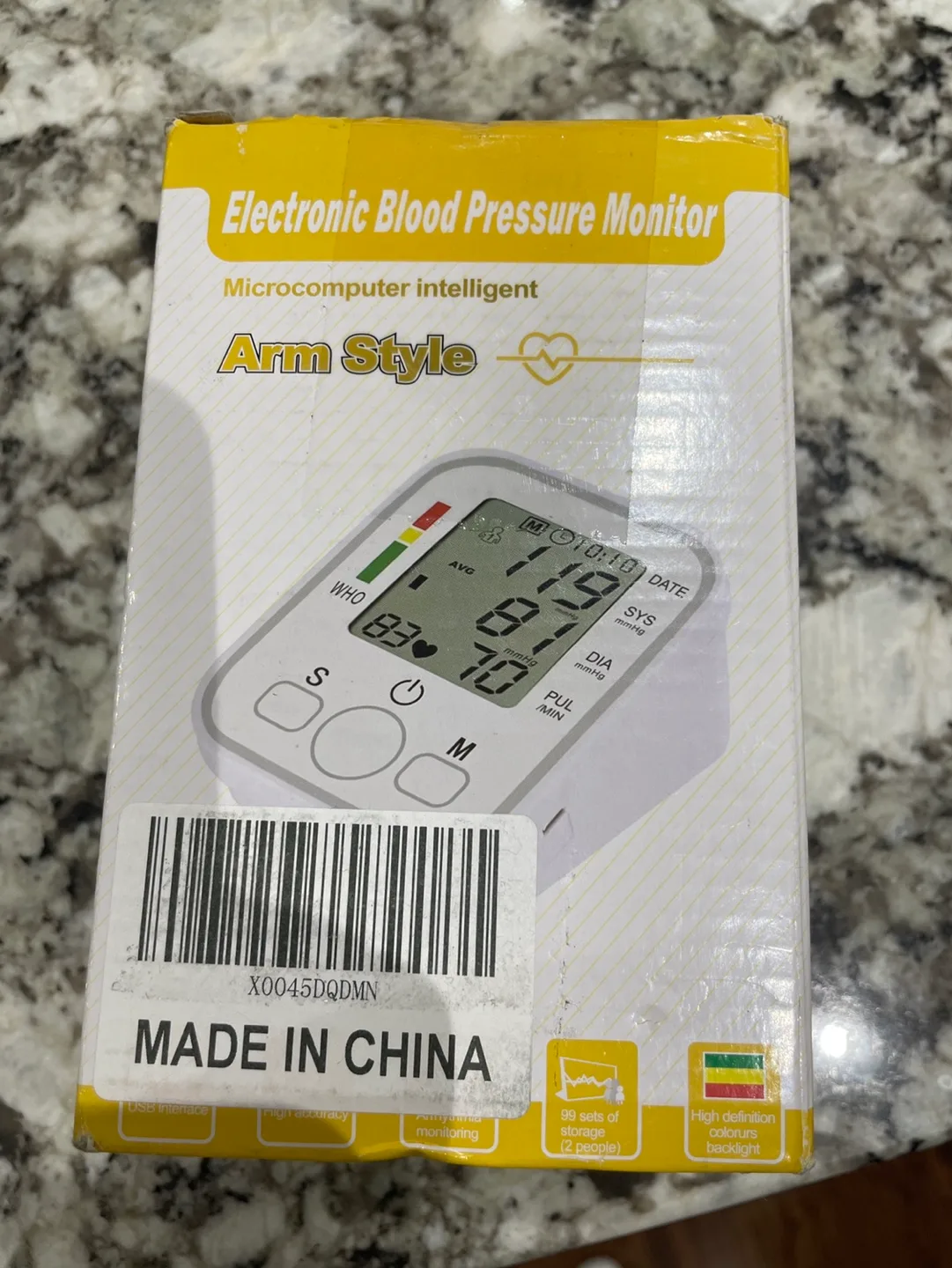 Arm Style Electronic Blood Pressure Monitor thumbnail