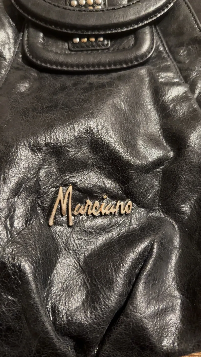 Marciano Black Leather Handbag image indicator(2)