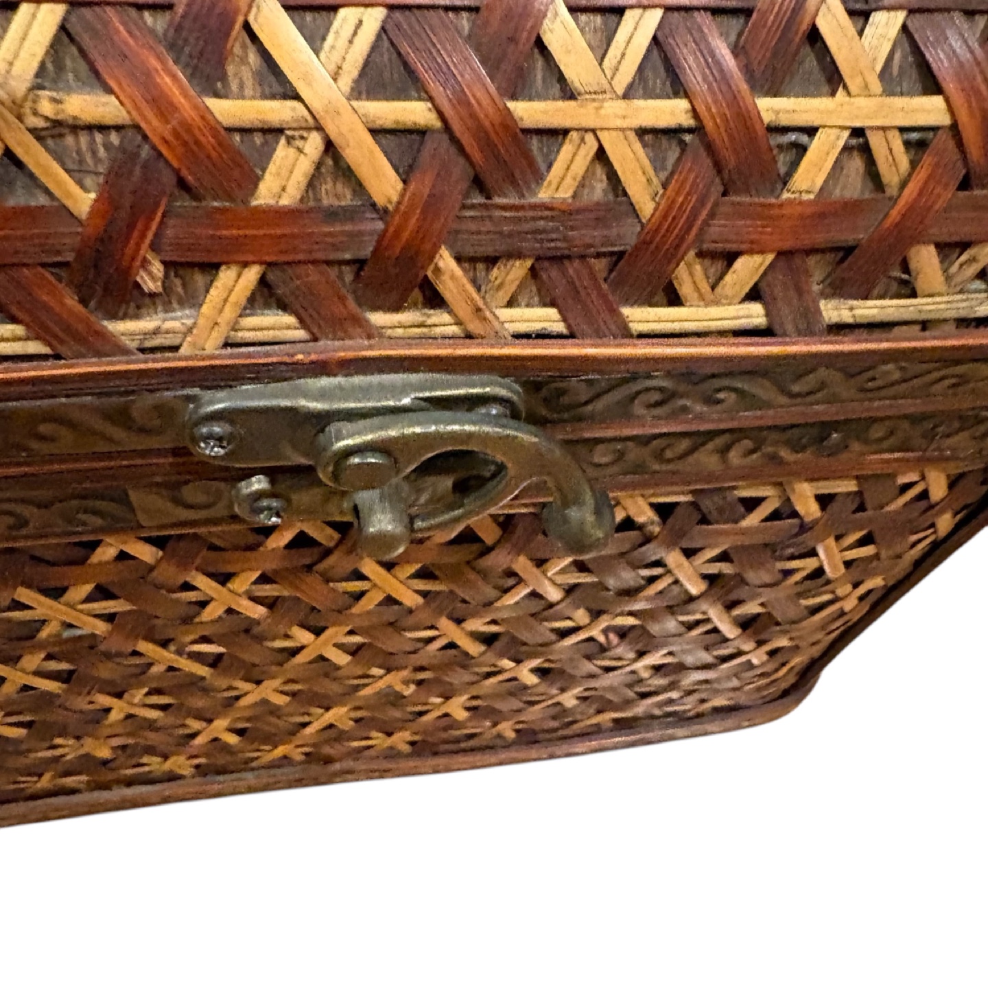 Vintage Wicker Chest 12”x10”x9” - photo 2