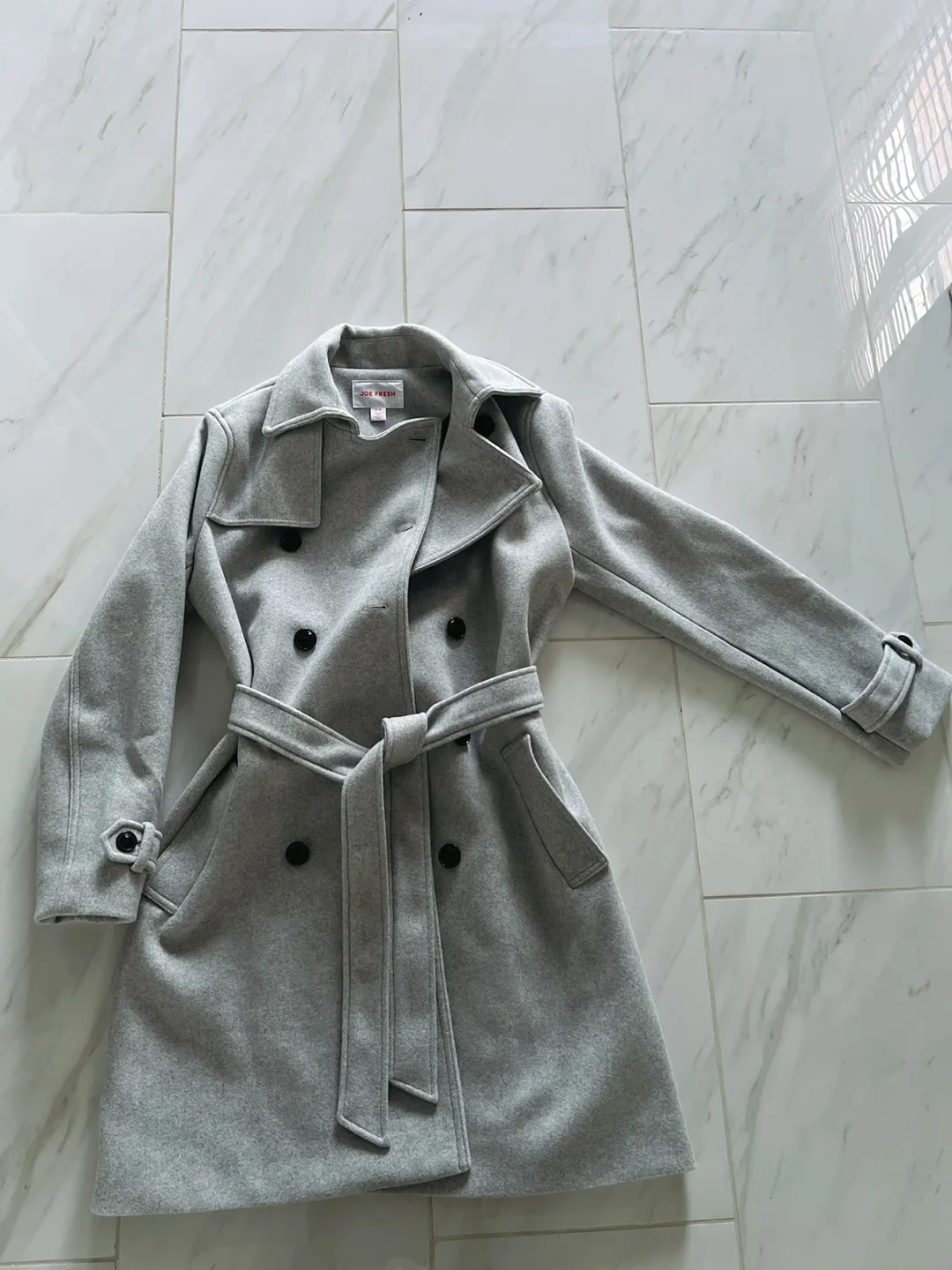 New women’s coat classic grey size medium image indicator(3)