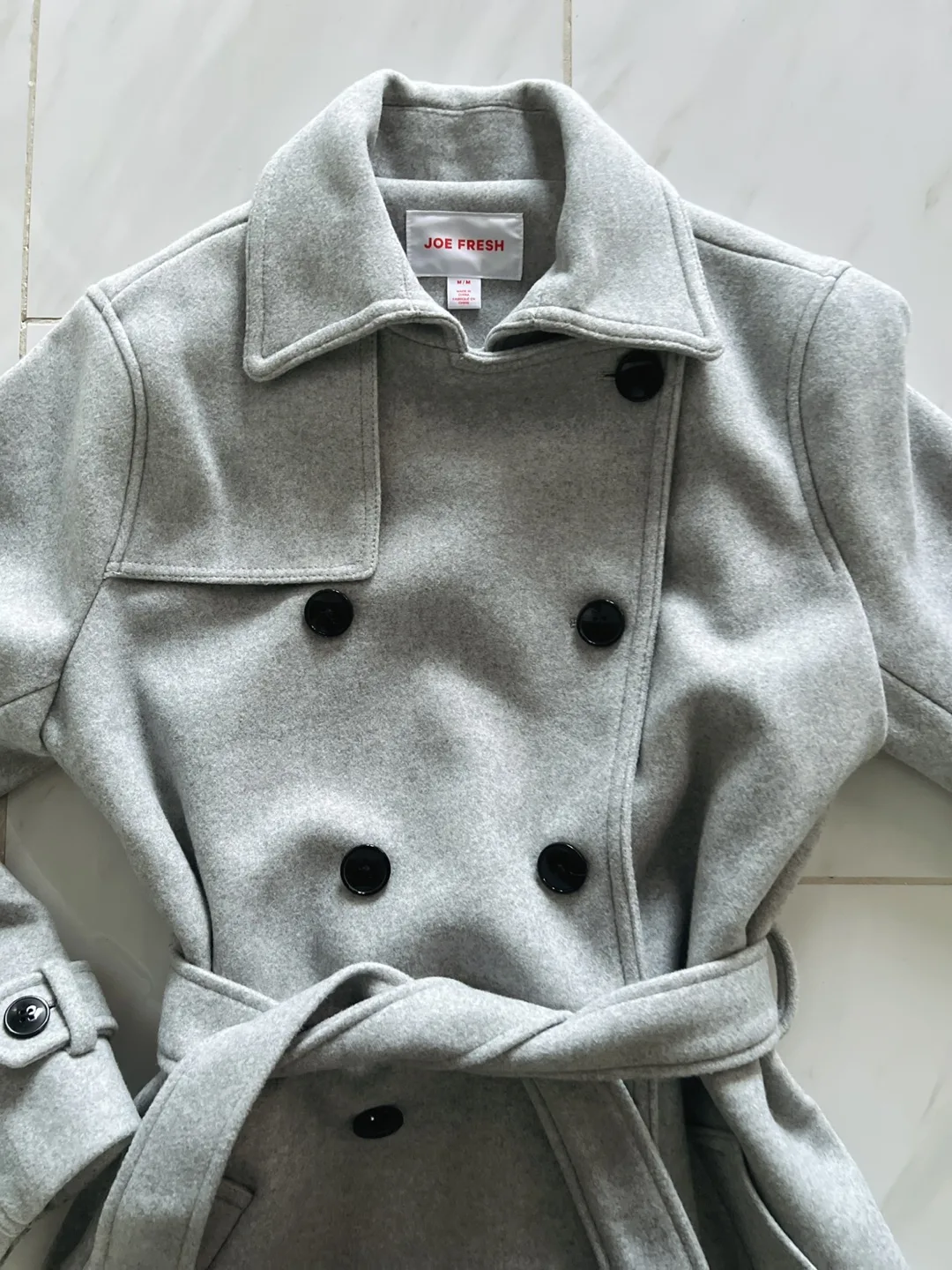 New women’s coat classic grey size medium image indicator(6)