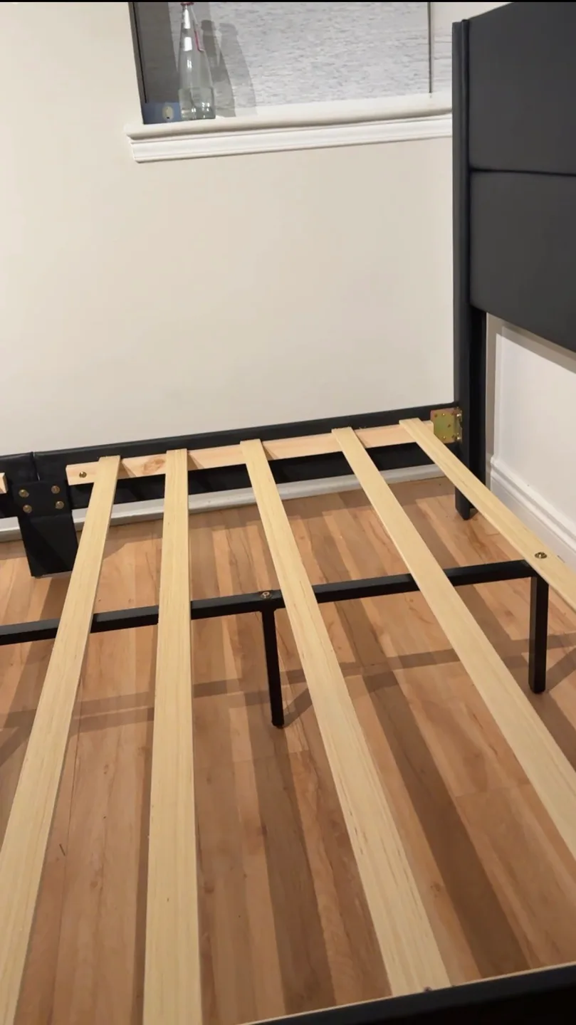 Brand new! Black Upholstered queen Bed Frame image indicator(3)