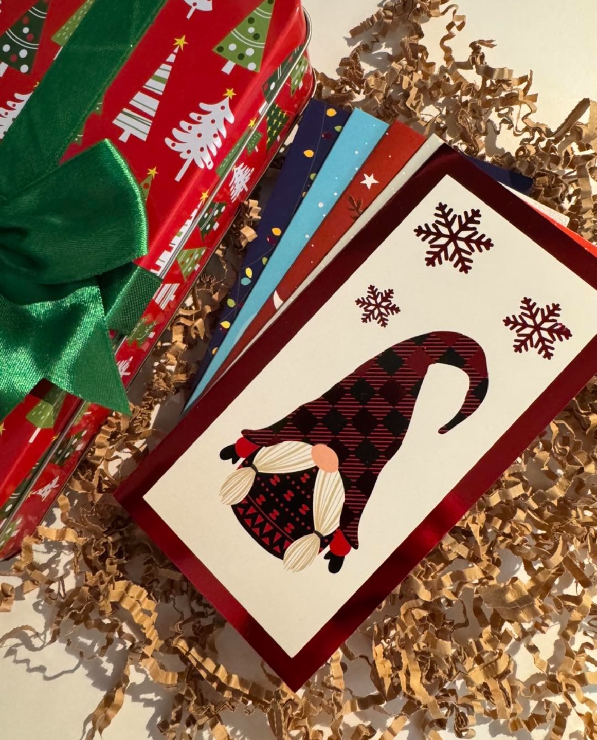 Christmas Cards with Tin Box (5pcs)