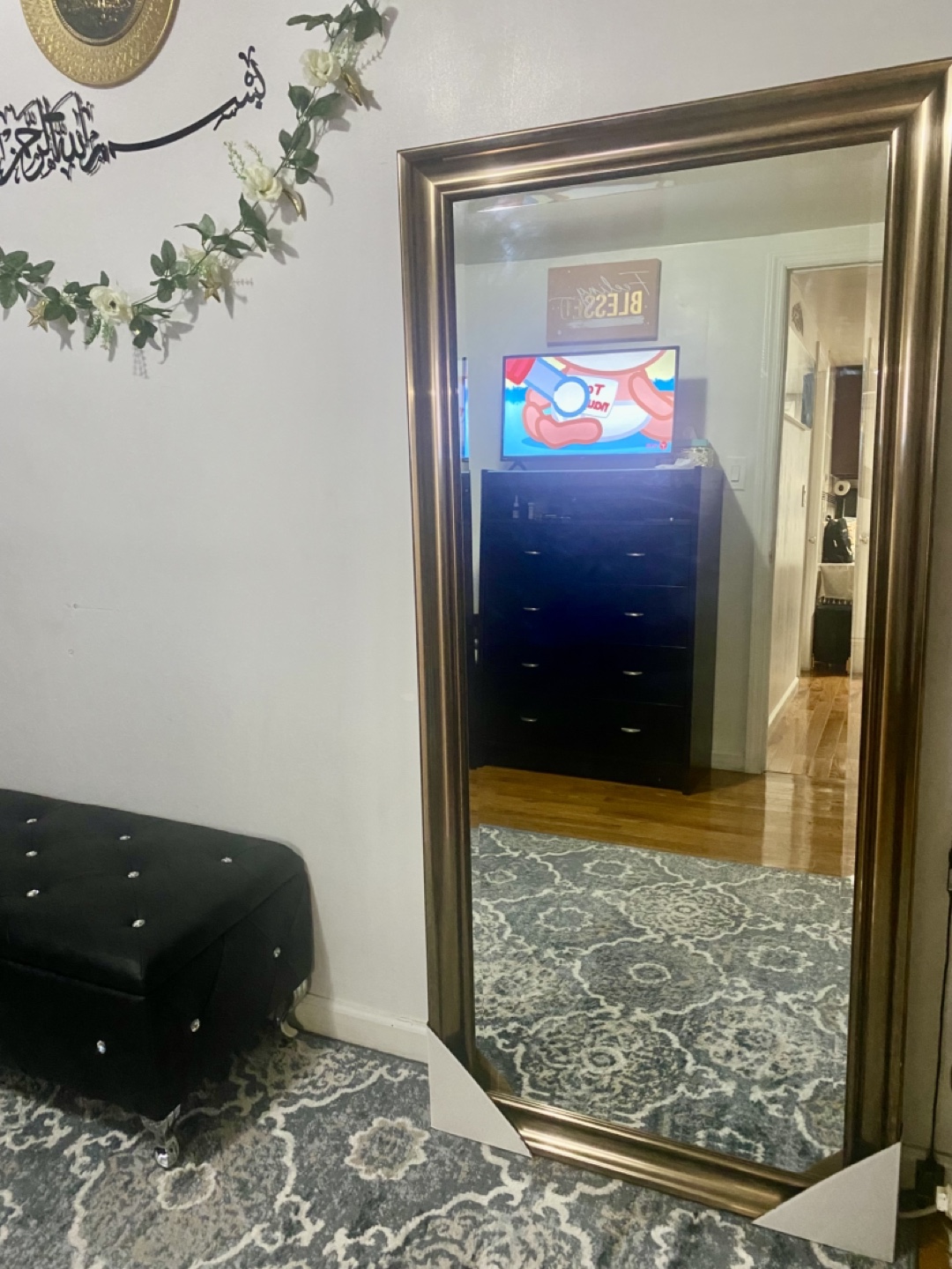 Full Length Mirror with Gold Frame - photo 2