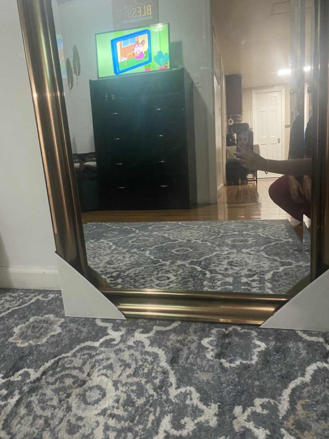 Full Length Mirror with Gold Frame - photo 4
