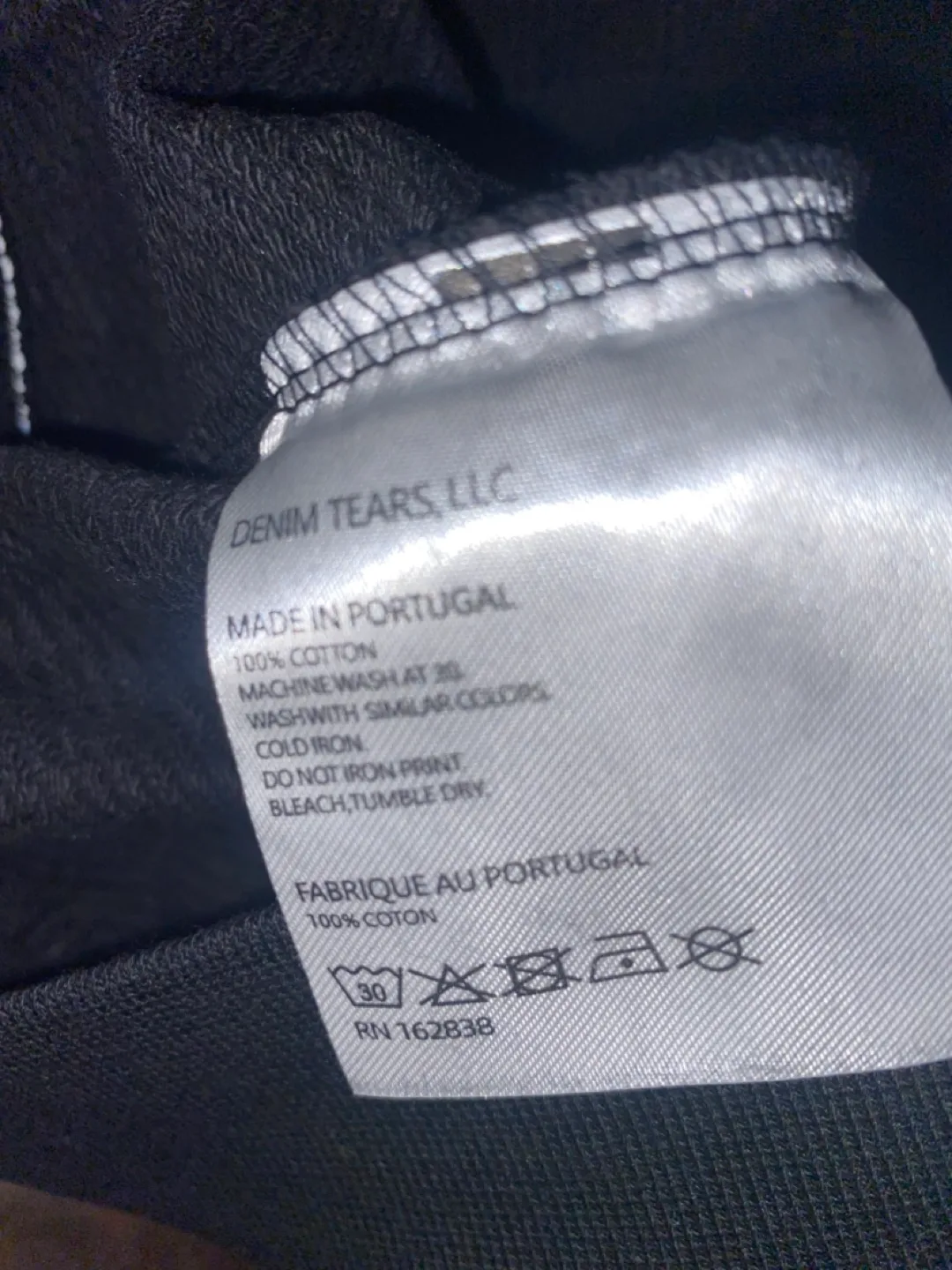 Denim Tears Black Hoodie image indicator(5)