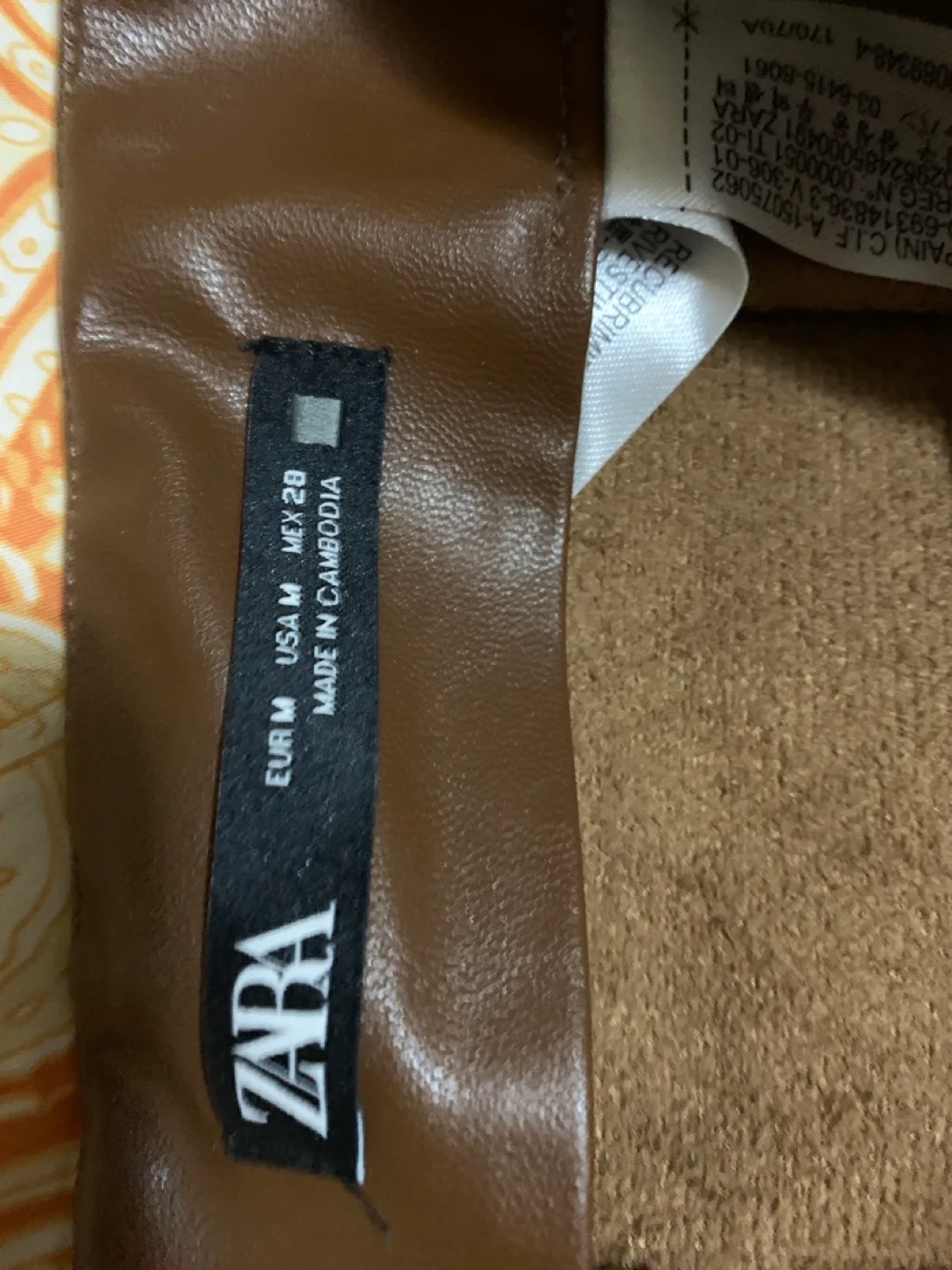 Zara Faux Leather Skirt image indicator(3)