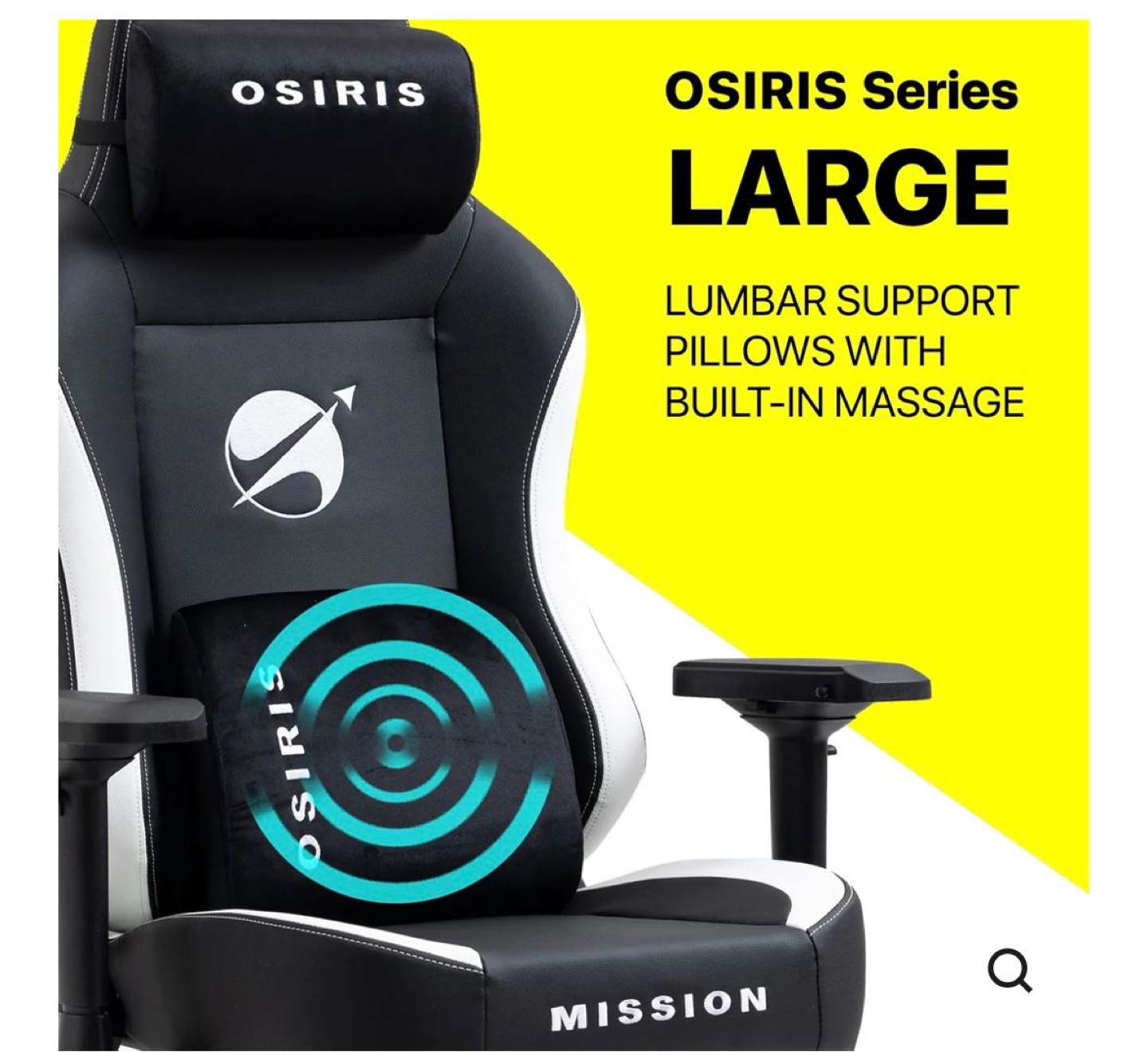 Osiris Series Chair With Massage Lumbar Pillow & 4D Armrest - photo 2