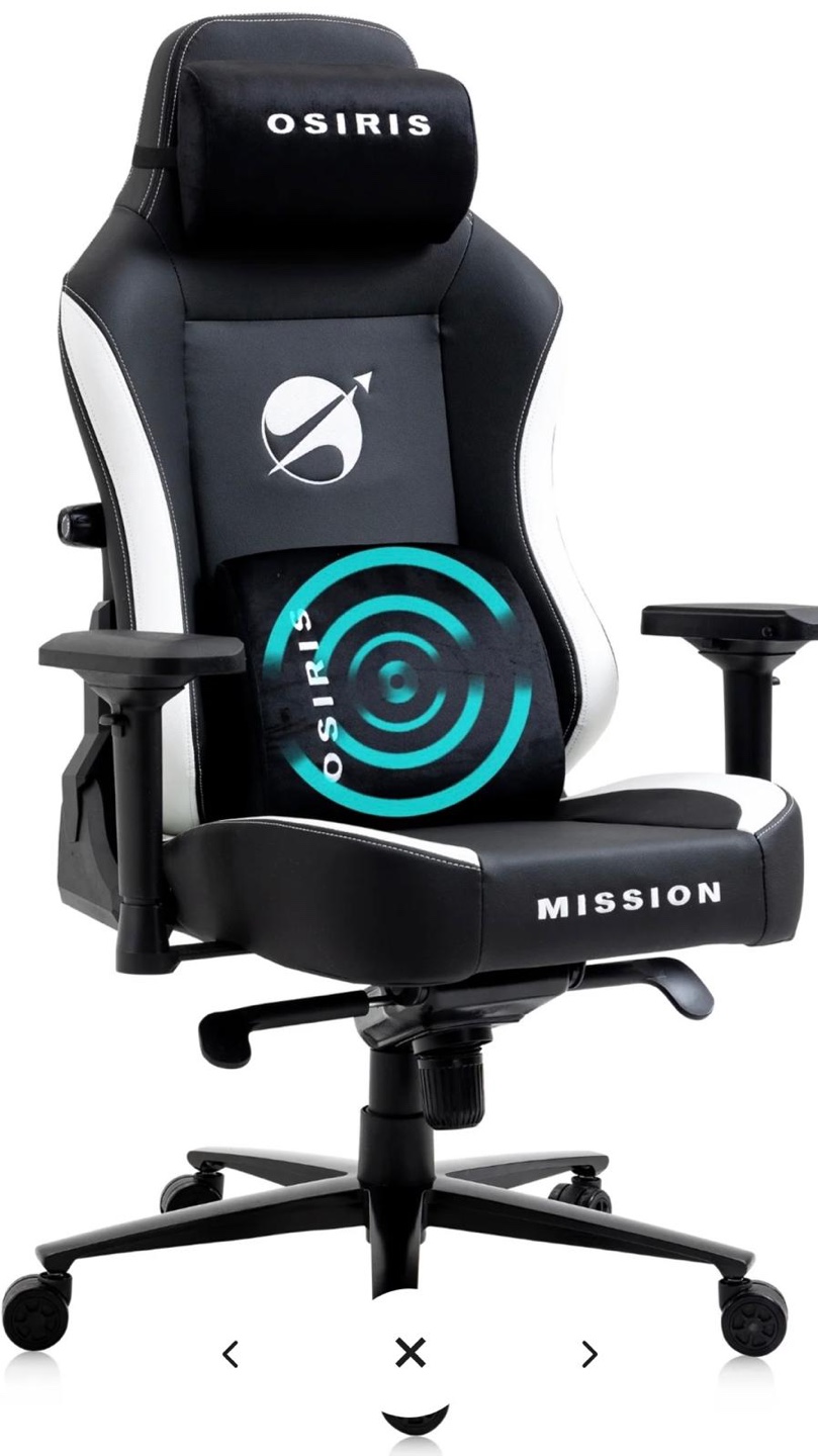 Osiris Series Chair With Massage Lumbar Pillow & 4D Armrest