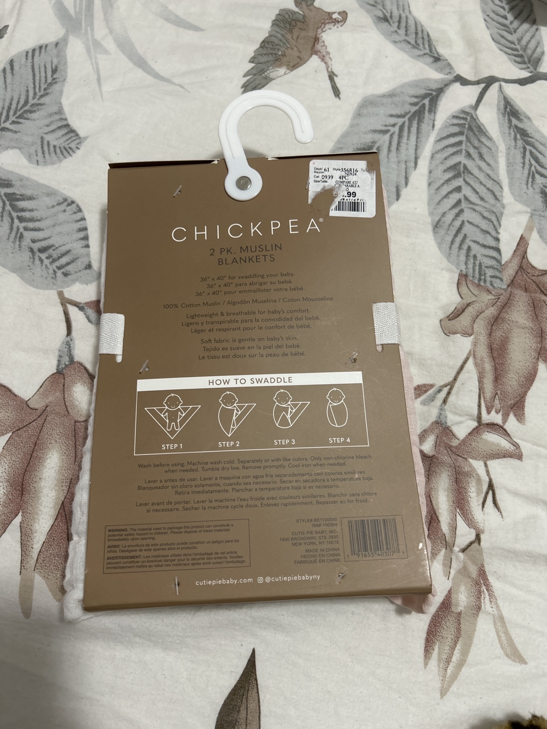 Chickpea 2 Pack Muslin Blankets - photo 2