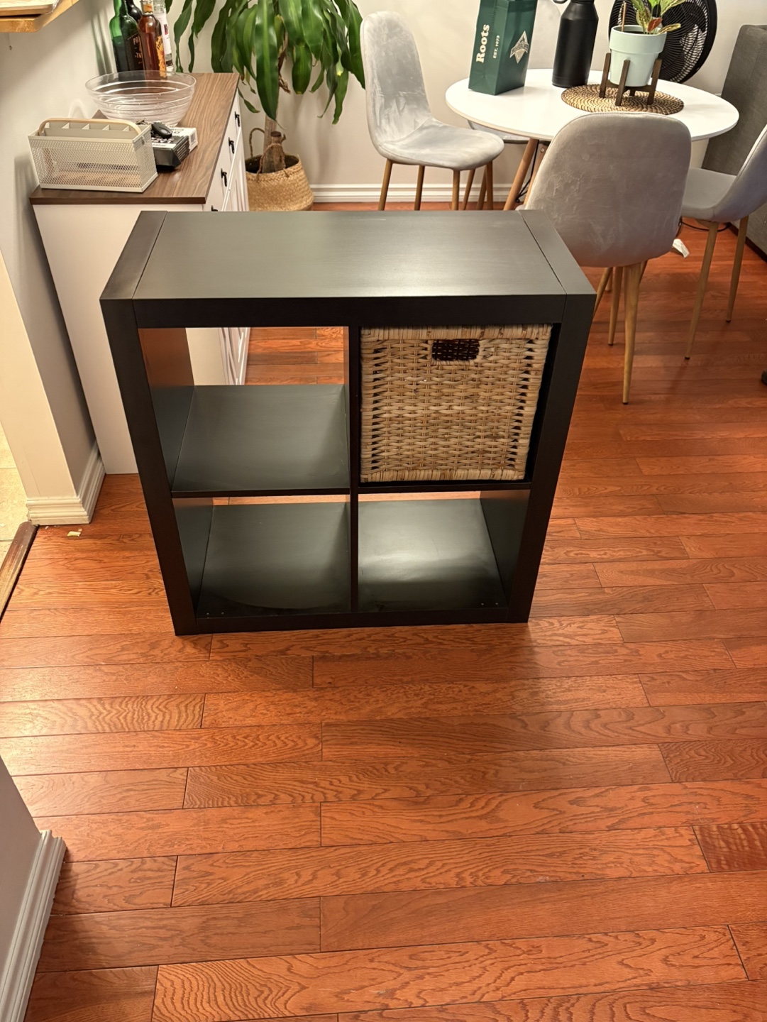 IKEA Kallax Shelving Unit with storage bin