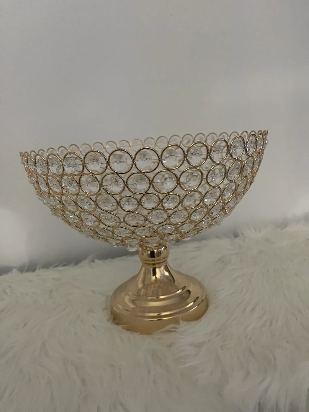 Gold Crystal Beaded Serving Bowl image indicator(3)