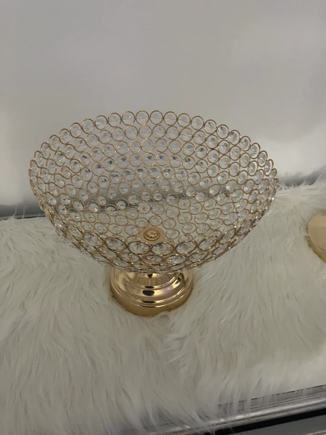 Gold Crystal Beaded Serving Bowl image indicator(5)