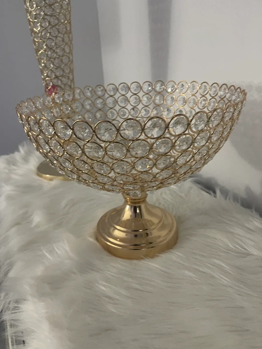 Gold Crystal Beaded Serving Bowl image indicator(8)